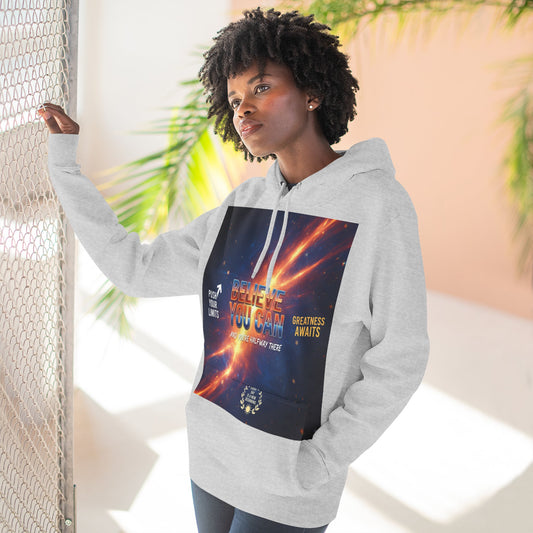 Three-Panel Fleece Hoodie