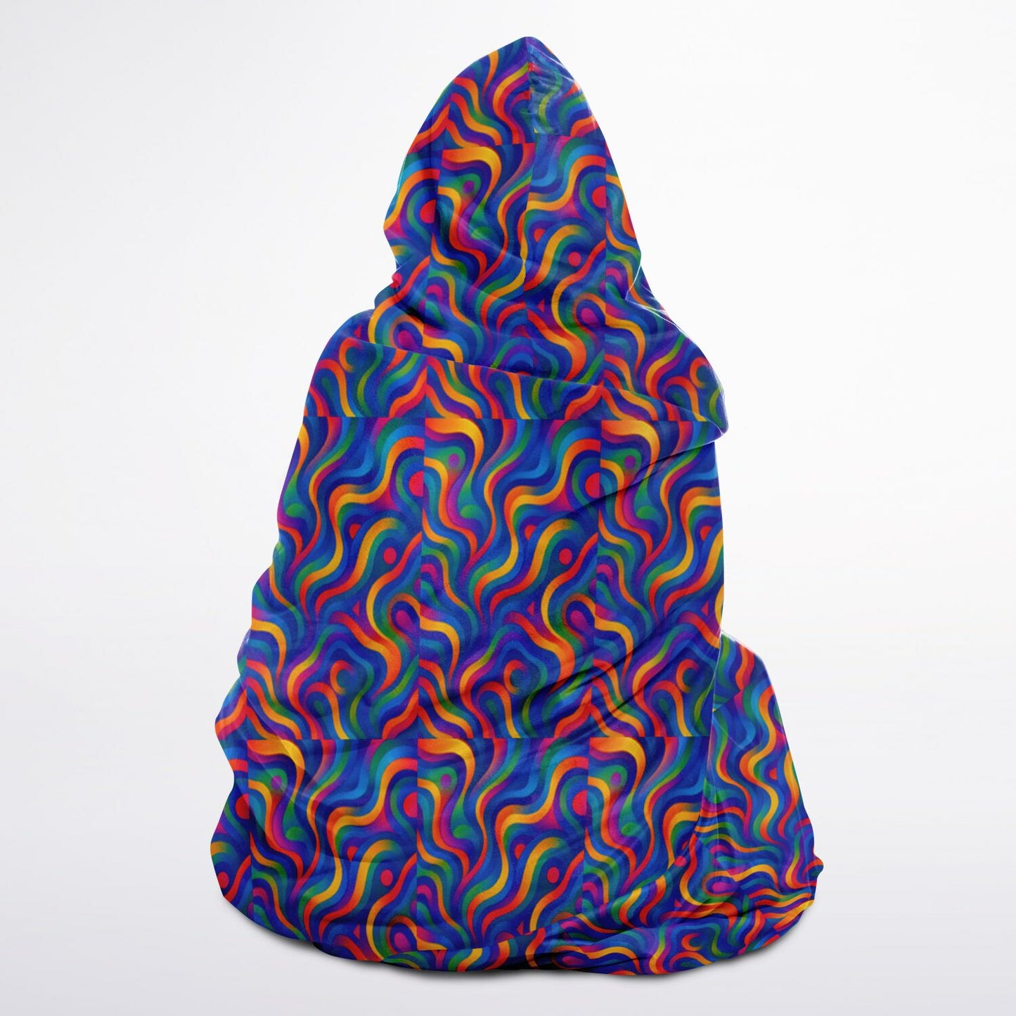 Youth Hooded Blanket Sherpa - AOP