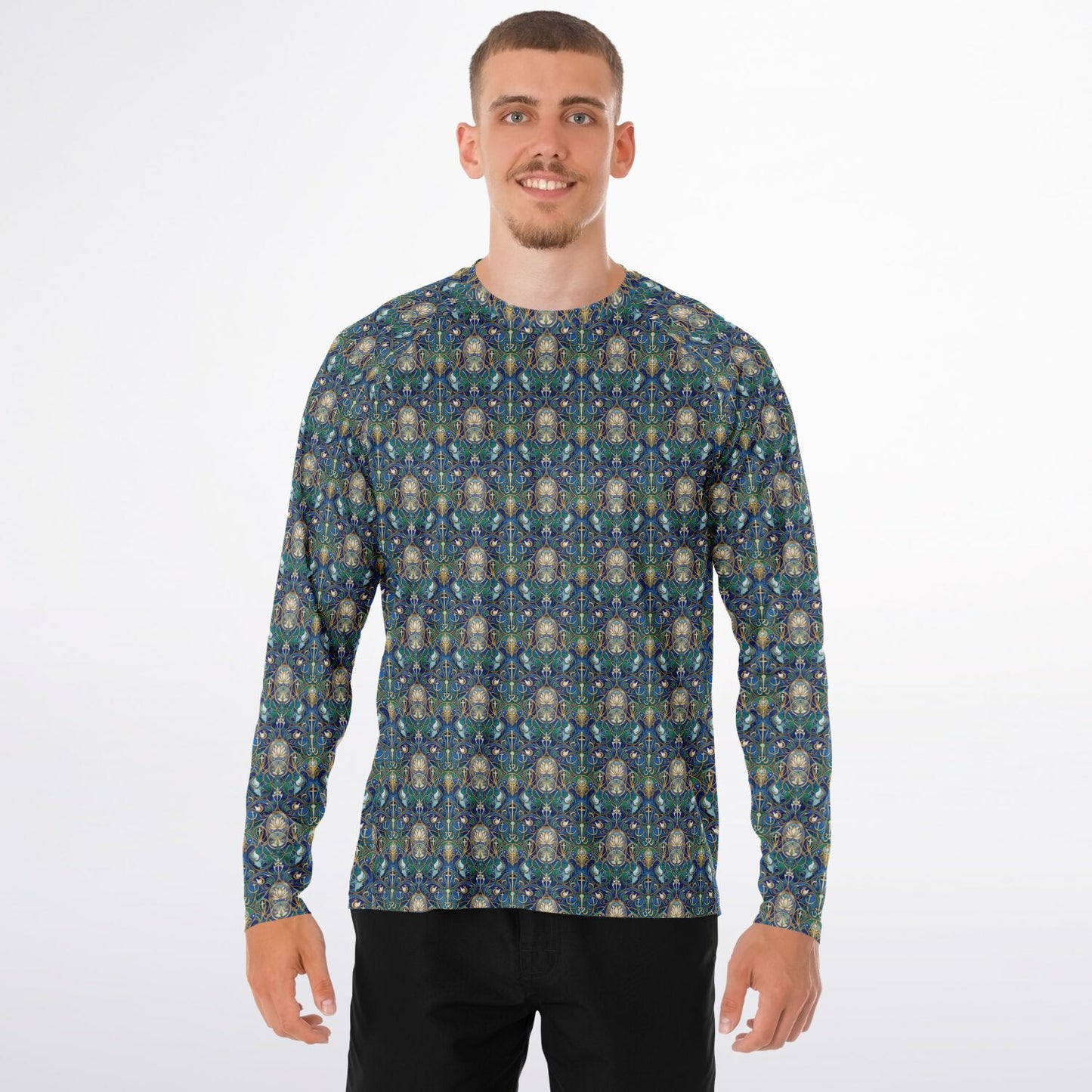 Men's Long Sleeve Performance Shirt - AOP