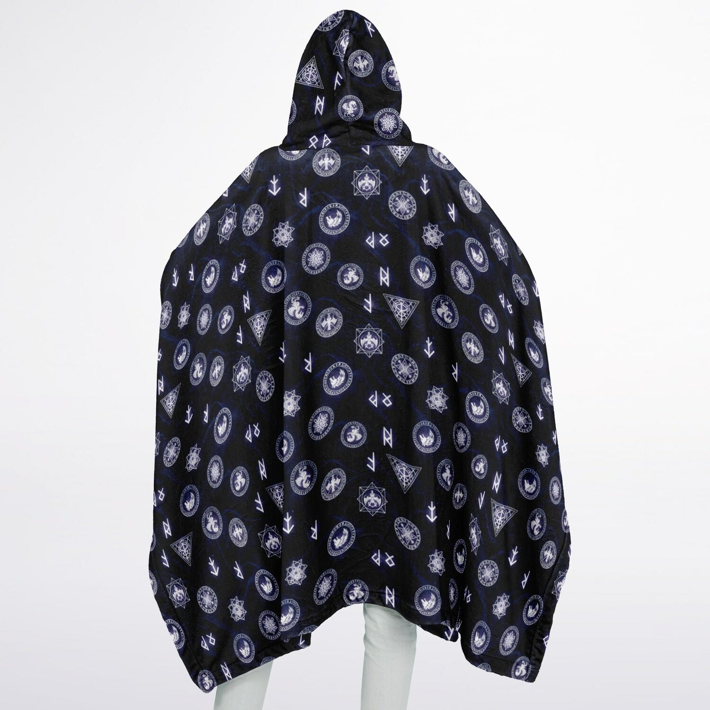 Flannel Blanket Poncho - AOP