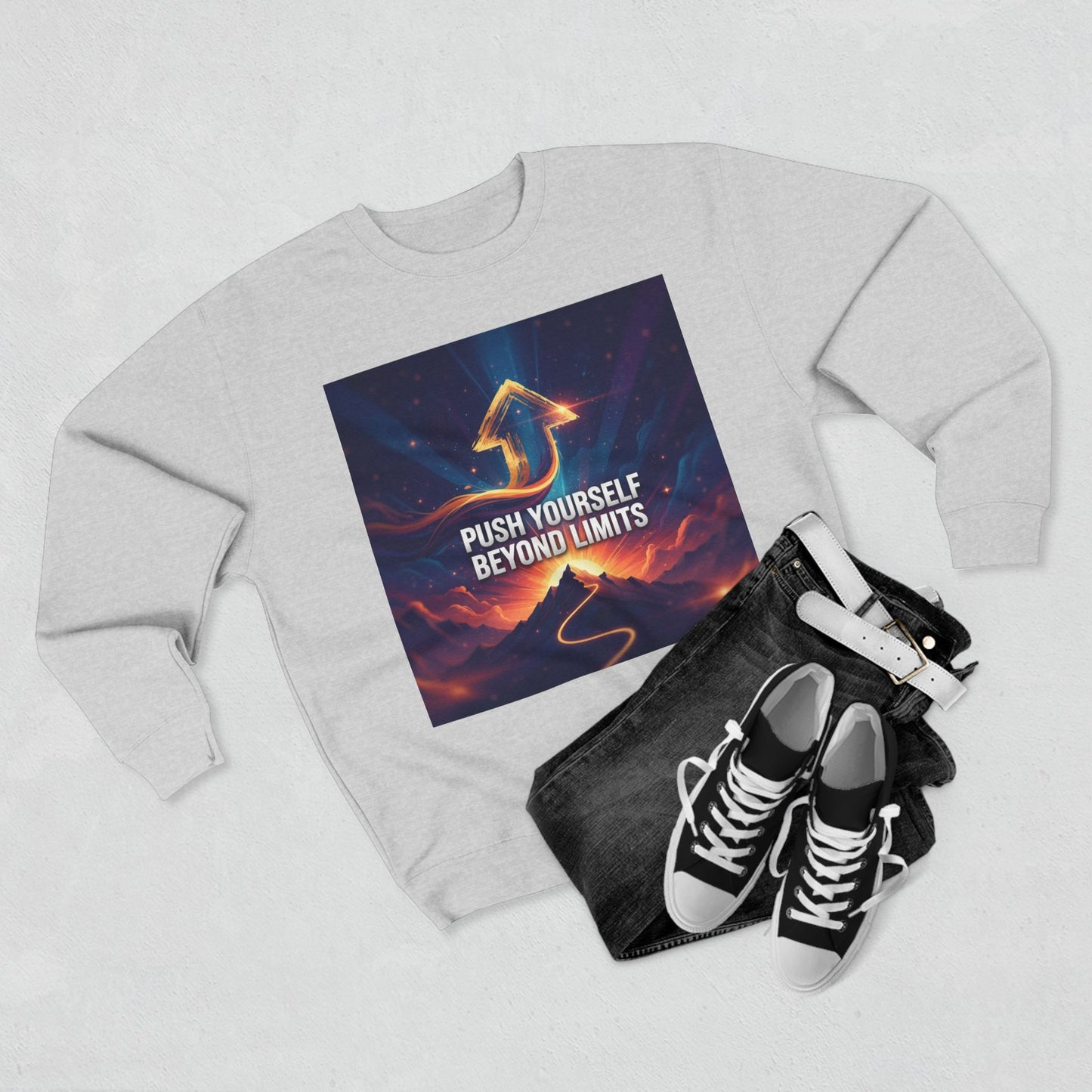 Motivational Unisex Crewneck Sweatshirt | Inspirational Gift, Cozy Casual Wear, Fitness Apparel, Uplifting Sweatshirt, Self-Care Fashion