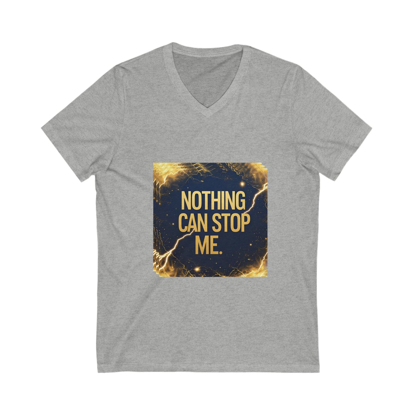 Empowering Quote V-Neck Tee, Motivational Shirt, Unisex Inspiration Tee, Casual Wear for All Occasions, Gifts for Him and Her