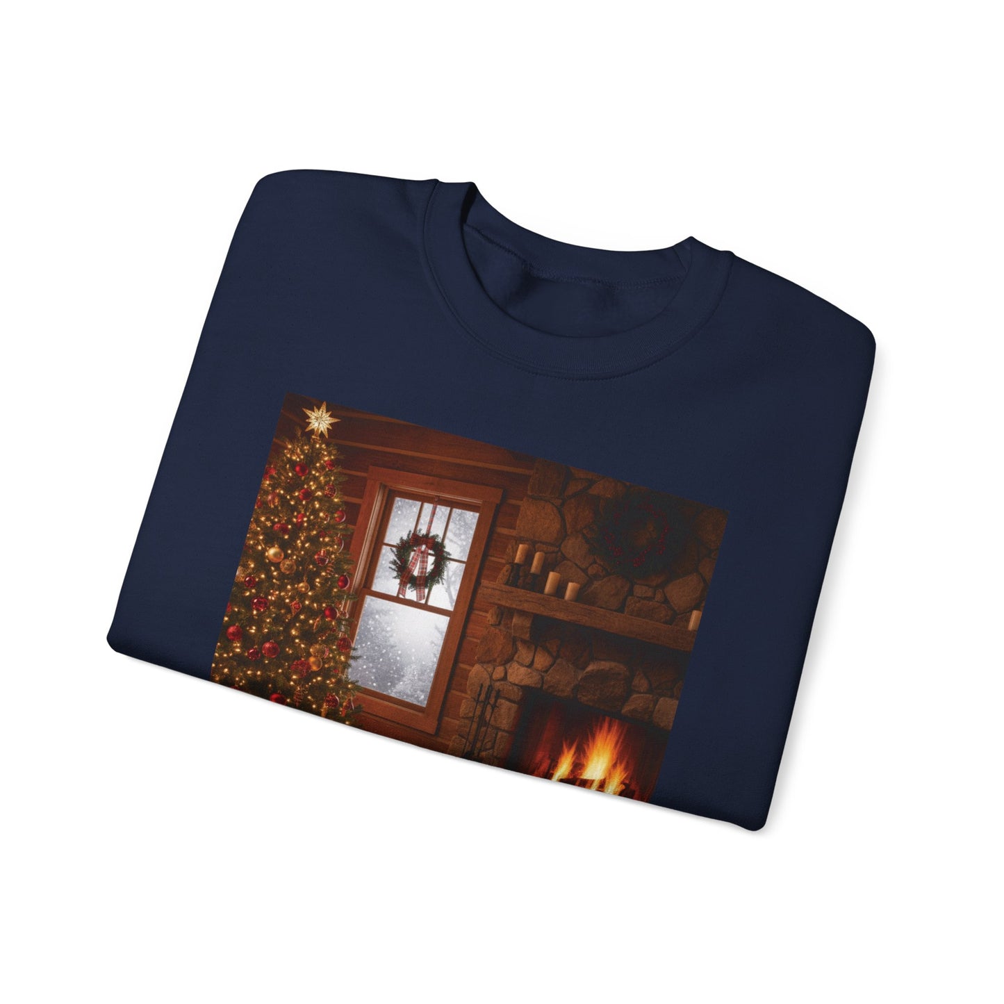 Cozy Winter Sweatshirt - Christmas Decor, Holiday Style, Gift for Dog Lovers, Seasonal Comfort, Festive Apparel