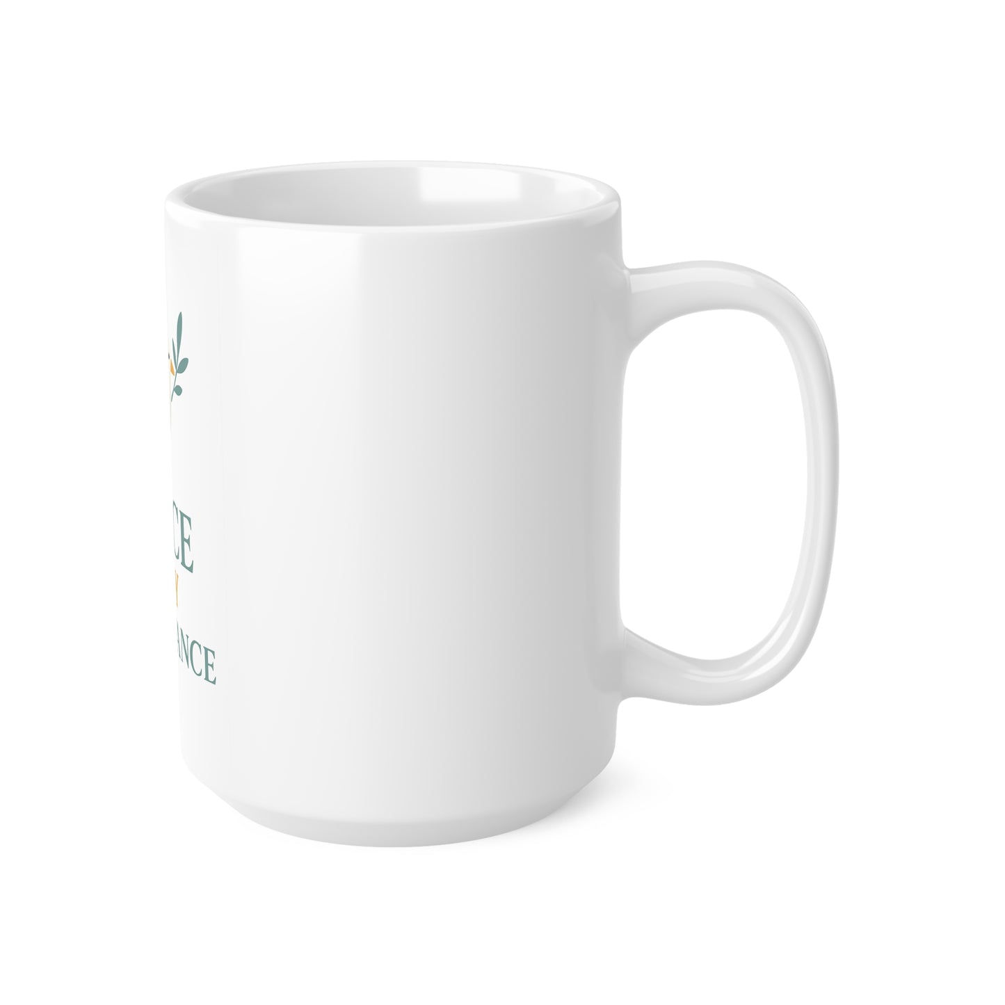Ceramic Coffee Mug with Inspirational Quote - Peace is My Inheritance, Gift for Home, Office, Self-Care, Spirituality, Motivational Gift