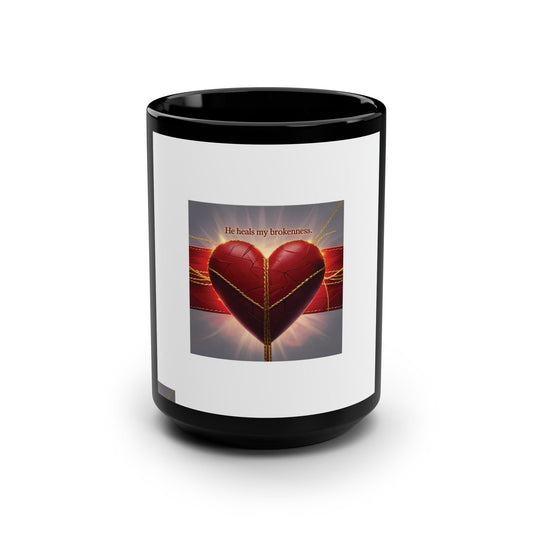 Heartfelt Love Mug, Romantic Coffee Cup, Gift for Him & Her, Valentine's Day, Anniversary, Unique Decor