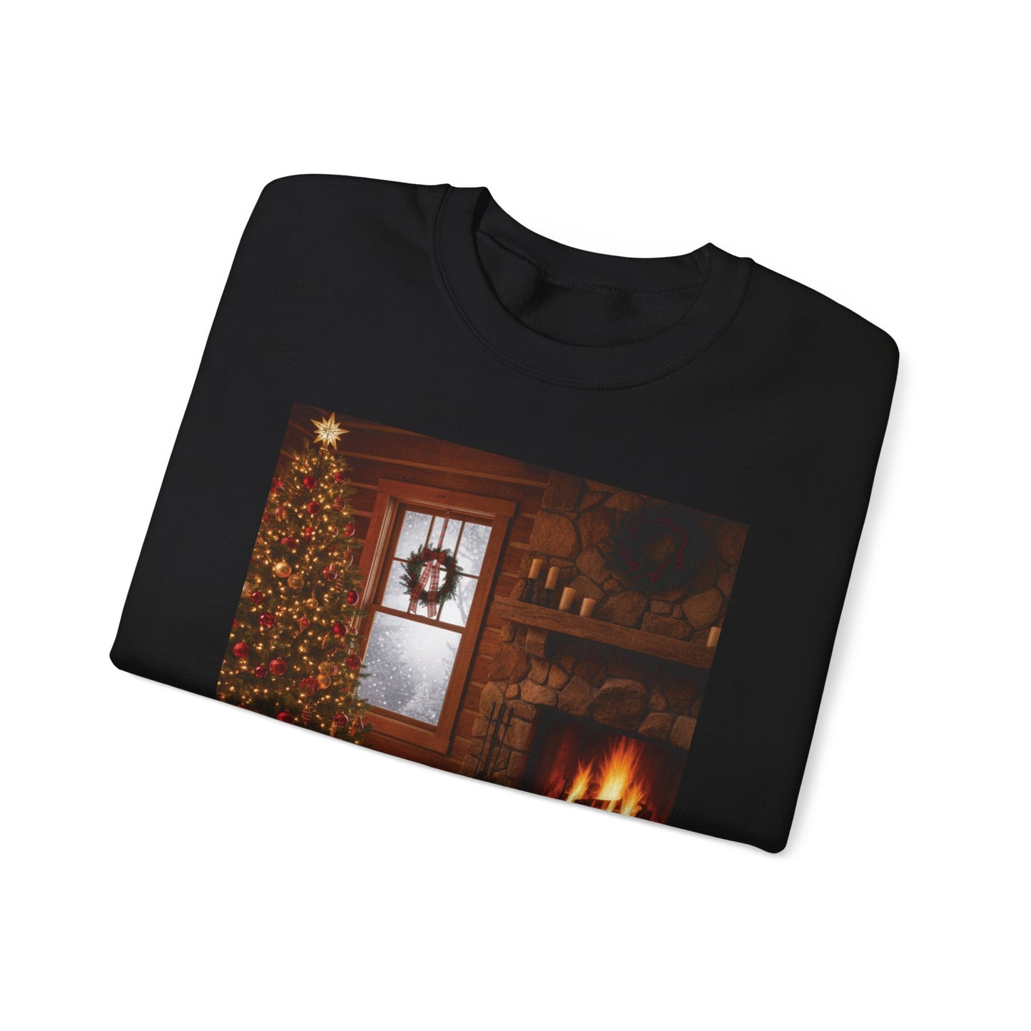 Cozy Winter Sweatshirt - Christmas Decor, Holiday Style, Gift for Dog Lovers, Seasonal Comfort, Festive Apparel