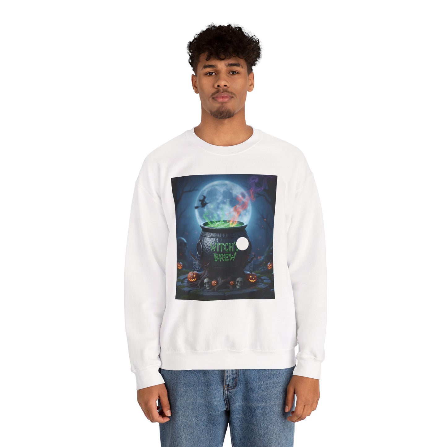 Halloween Witch Brew Sweatshirt, Cozy Fall Crewneck, Unisex Halloween Apparel, Spooky Sweatshirt, October Gift Idea