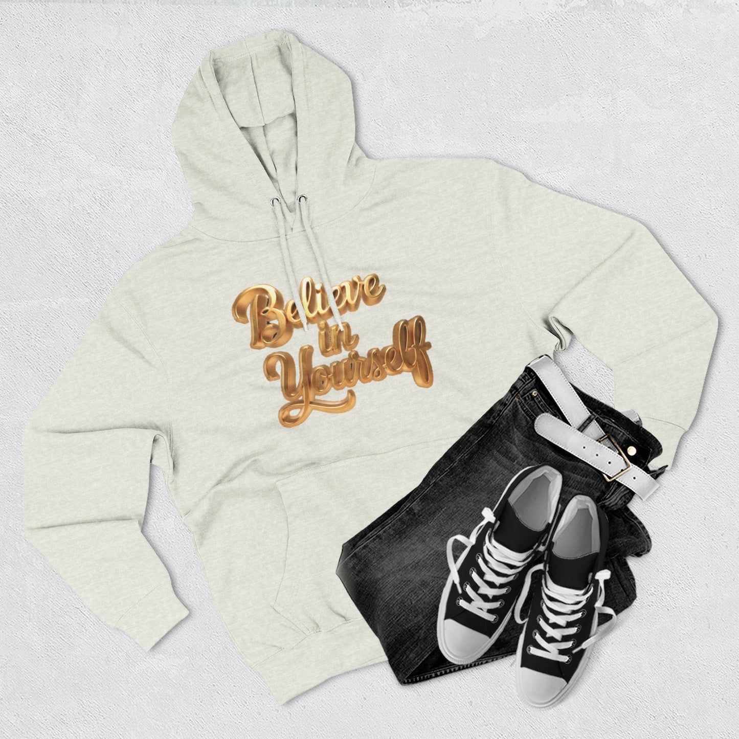 Inspirational Hoodie with 'Believe in Yourself' Design, Cozy Fleece Sweatshirt for Motivational Gift, Unisex Pullover, Perfect for [...]