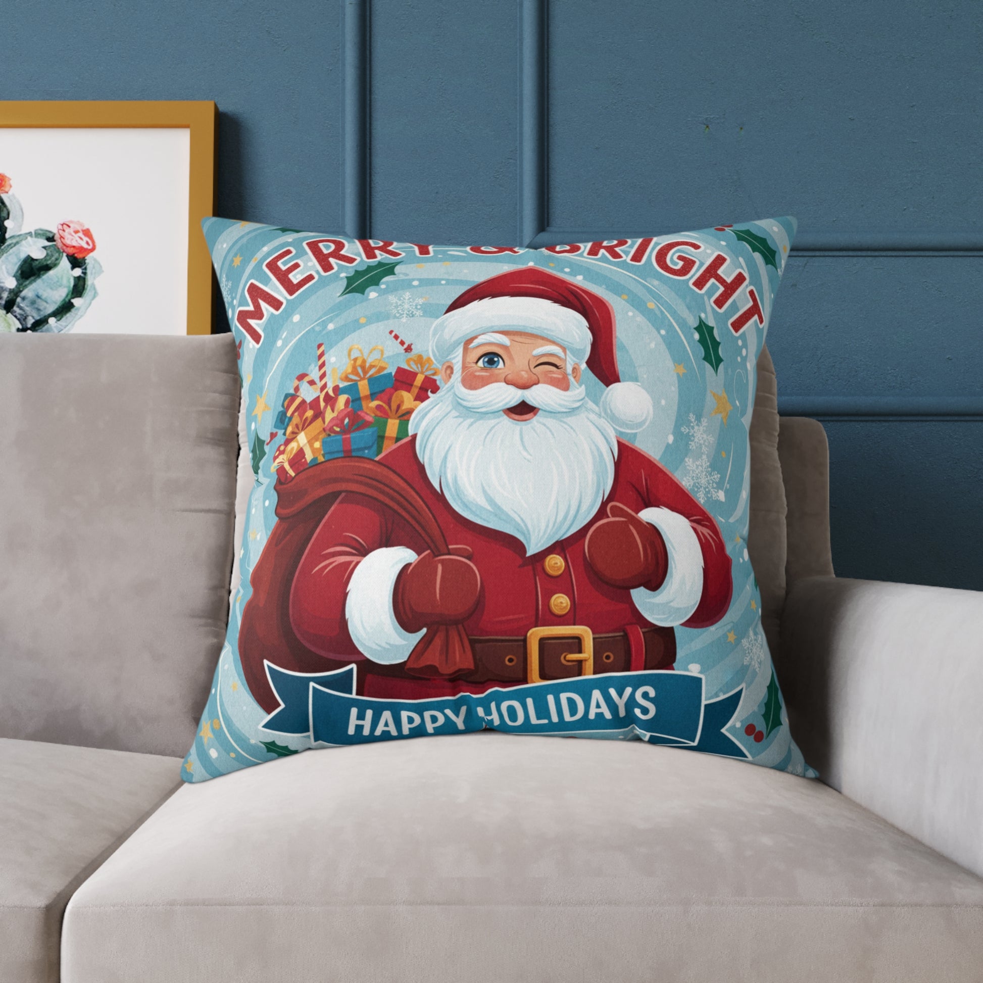 Square Poly Canvas Pillow