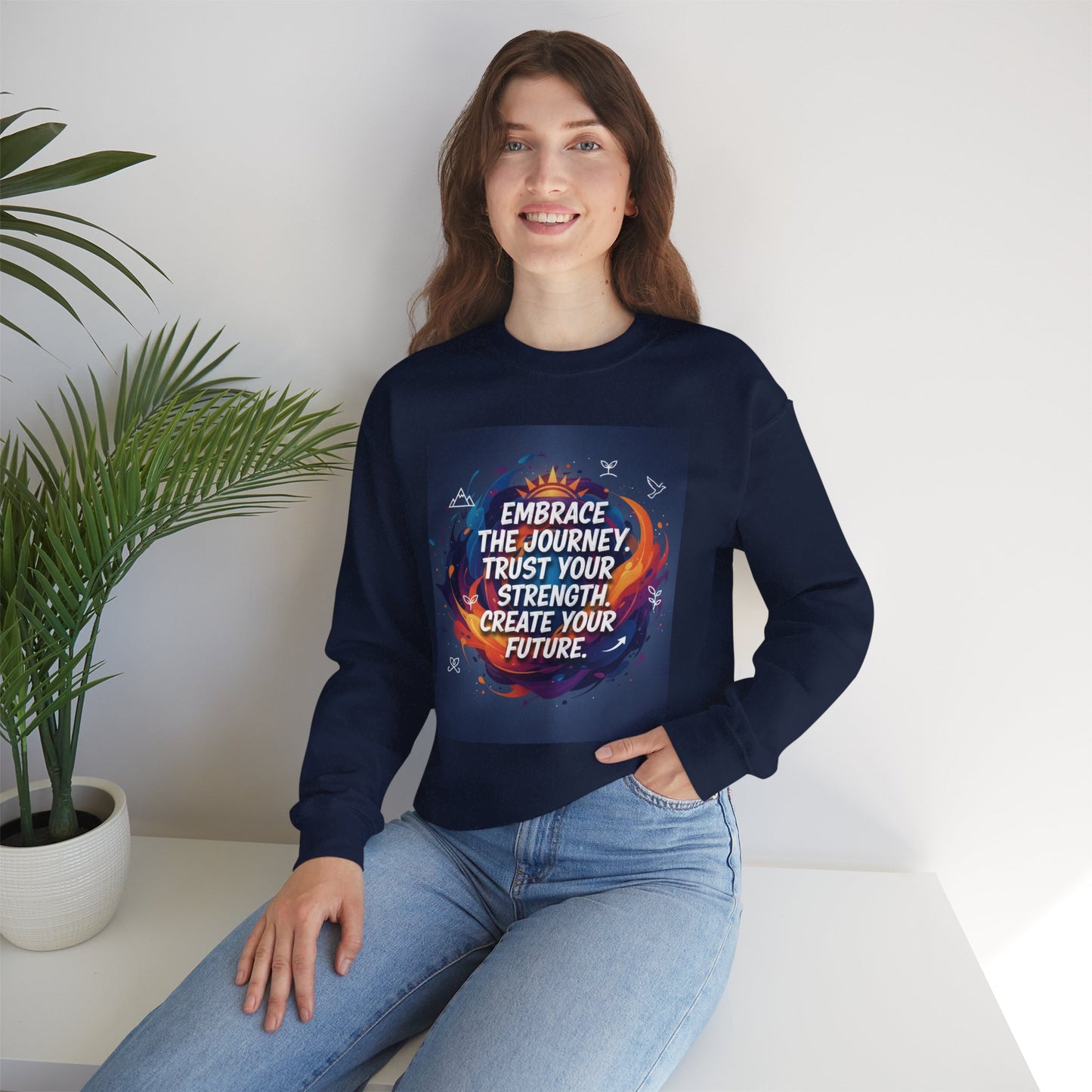 Inspirational Crewneck Sweatshirt - Embrace the Journey, Trust Your Strength, Cozy Gift for Motivation, Unisex Sweatshirt for [...]