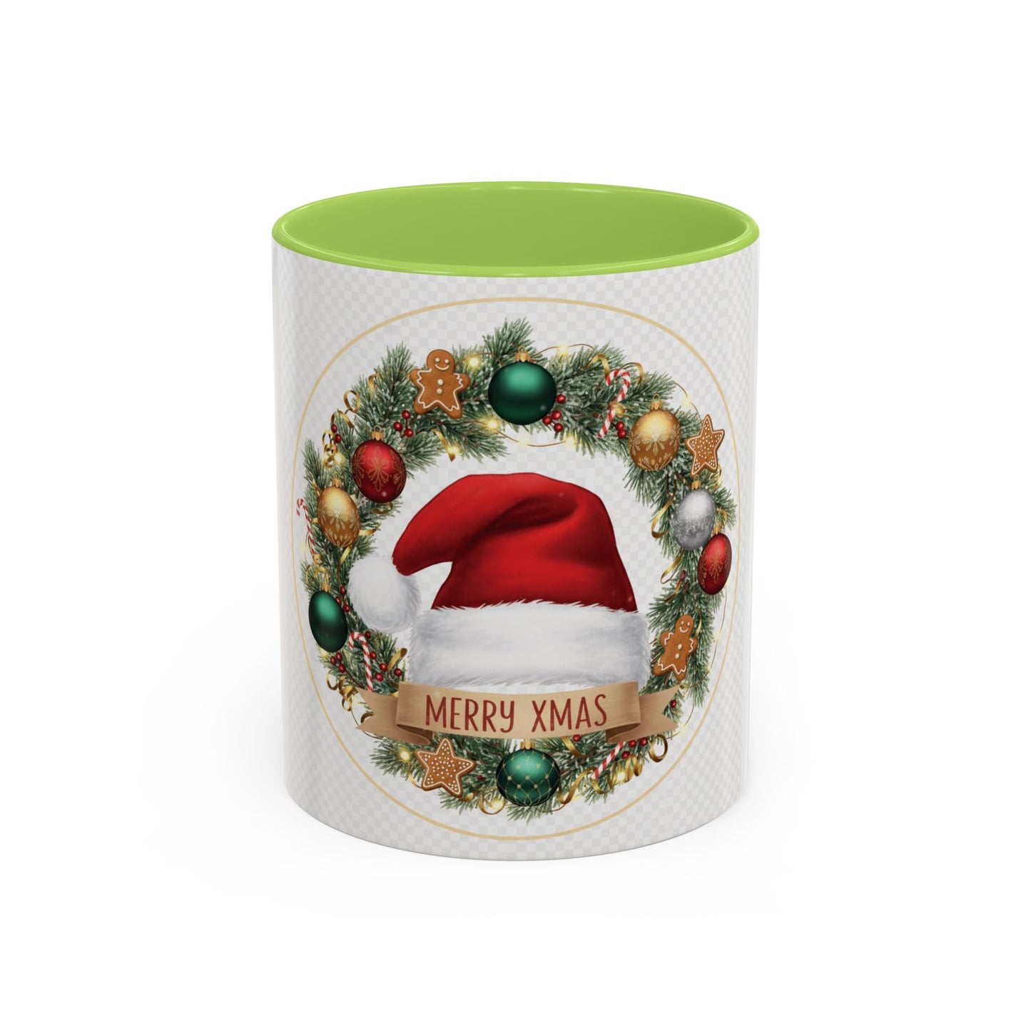 Christmas Accent Coffee Mug - Merry Xmas, Holiday Gift, Festive Decor, Seasonal Beverage, Cute Mug, Christmas Morning Drinkware