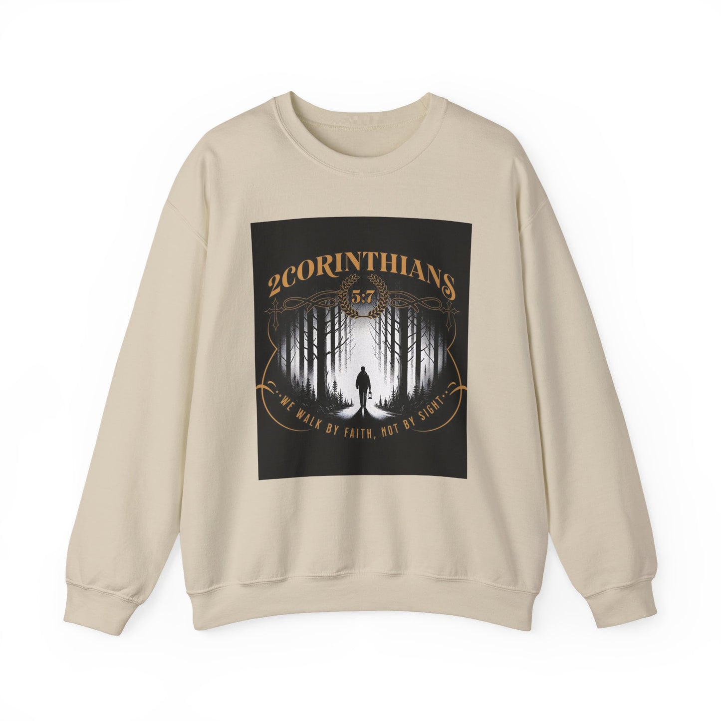 Faith-Inspired Crewneck Sweatshirt, Cozy Casual Wear,