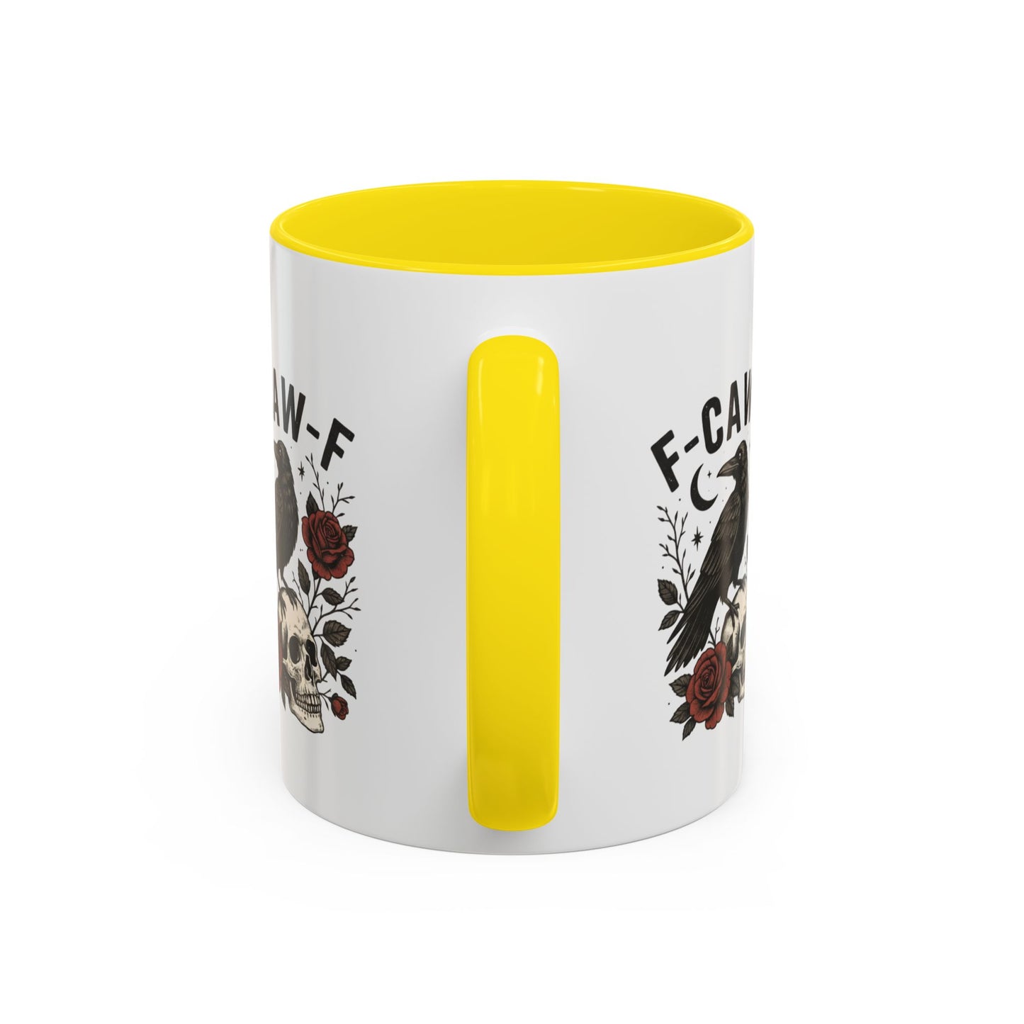 Gothic Accent Coffee Mug with Skull and Raven Design, Unique Gift for Halloween, Dark Aesthetic Mug, Perfect for Coffee Lovers, Skull Mug