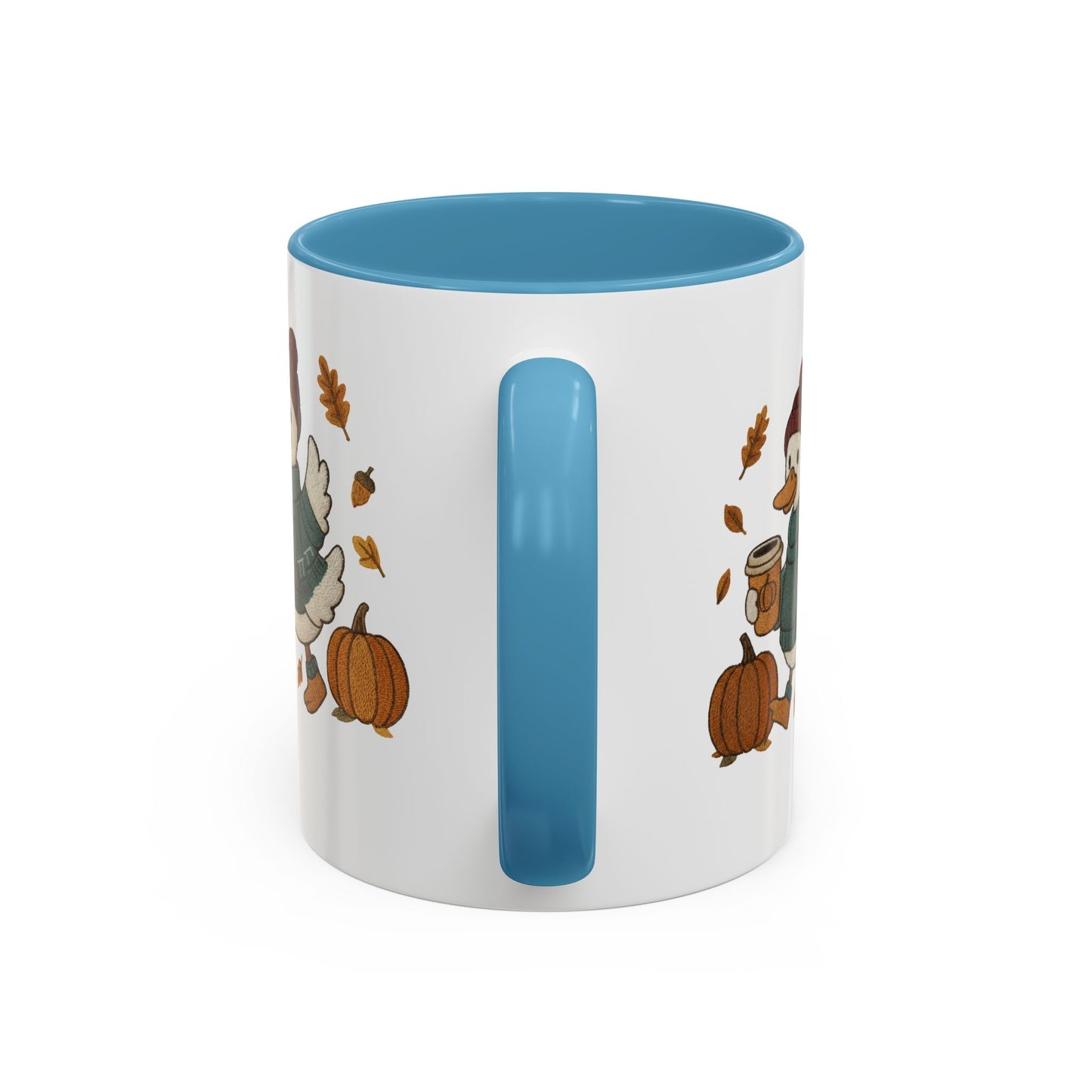 Cozy Autumn Coffee Mug, Pumpkin Spice Mug, Fall Vibes Drinkware, Goose with Pumpkins, Perfect Gift for Fall Lovers