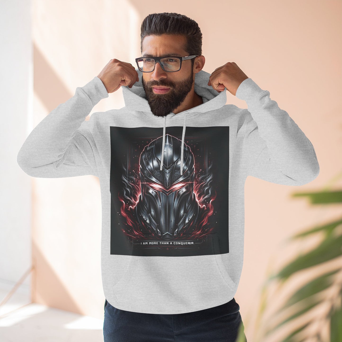 Three-Panel Fleece Hoodie