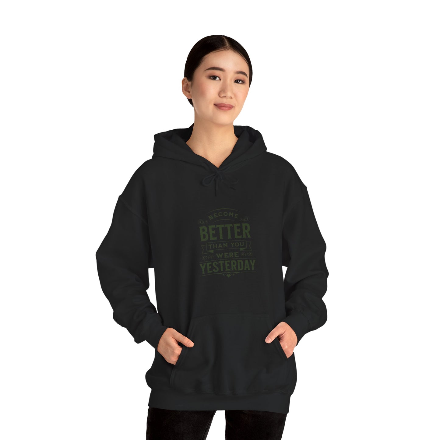 Unisex Heavy Blend™ Hooded Sweatshirt, Unisex Sweatshirt, Motivational Gift, Cozy Casual Wear, Self-Improvement Style