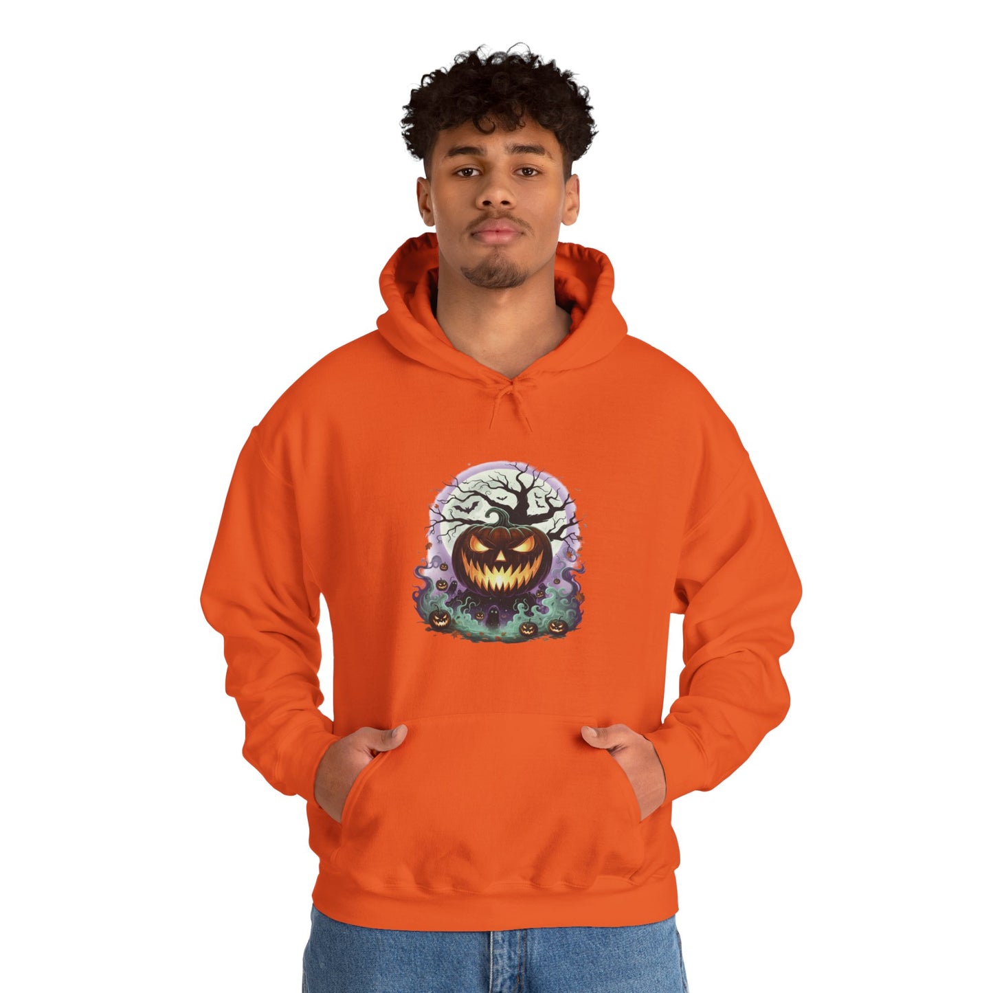 Halloween Pumpkin Hoodie | Spooky Fall Apparel, Unisex Sweatshirt, Cozy Gift for Autumn, Halloween Costume, Trick or Treat