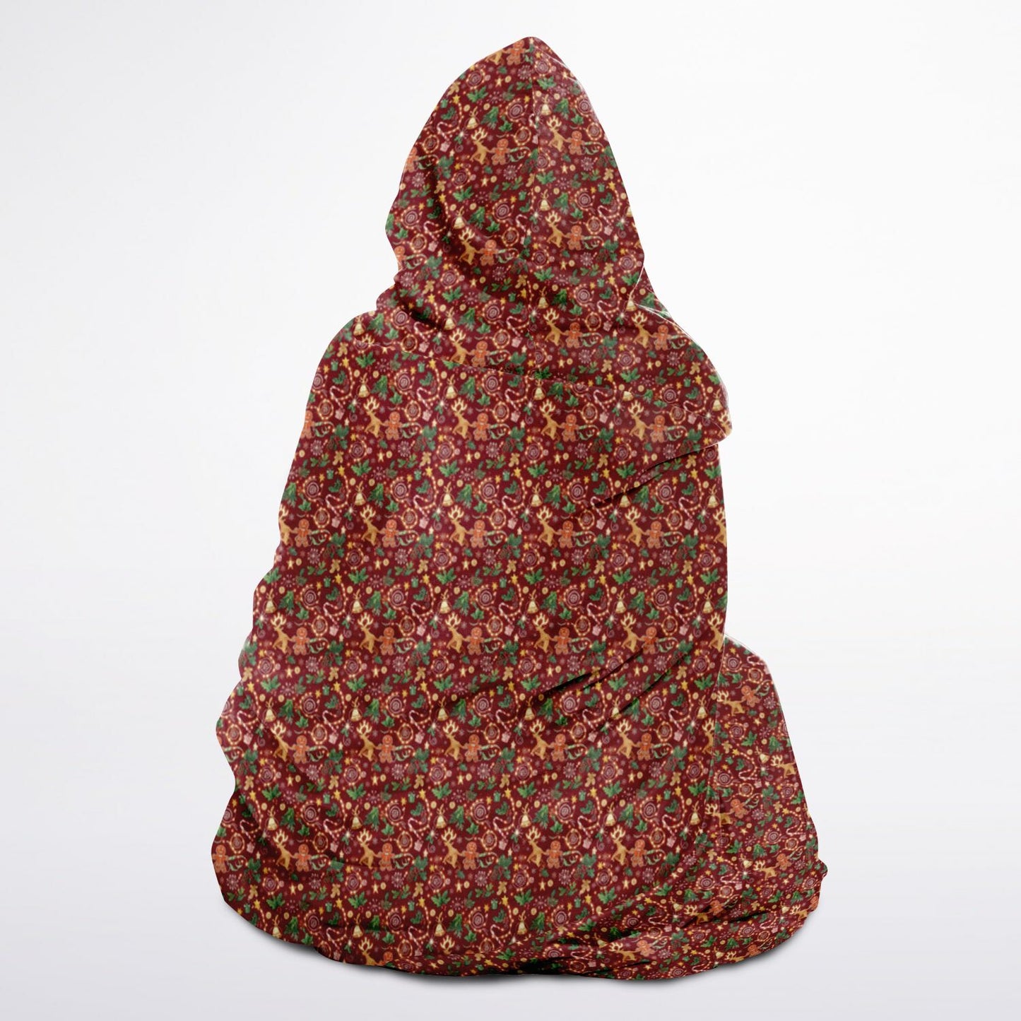 Youth Hooded Blanket Sherpa - AOP