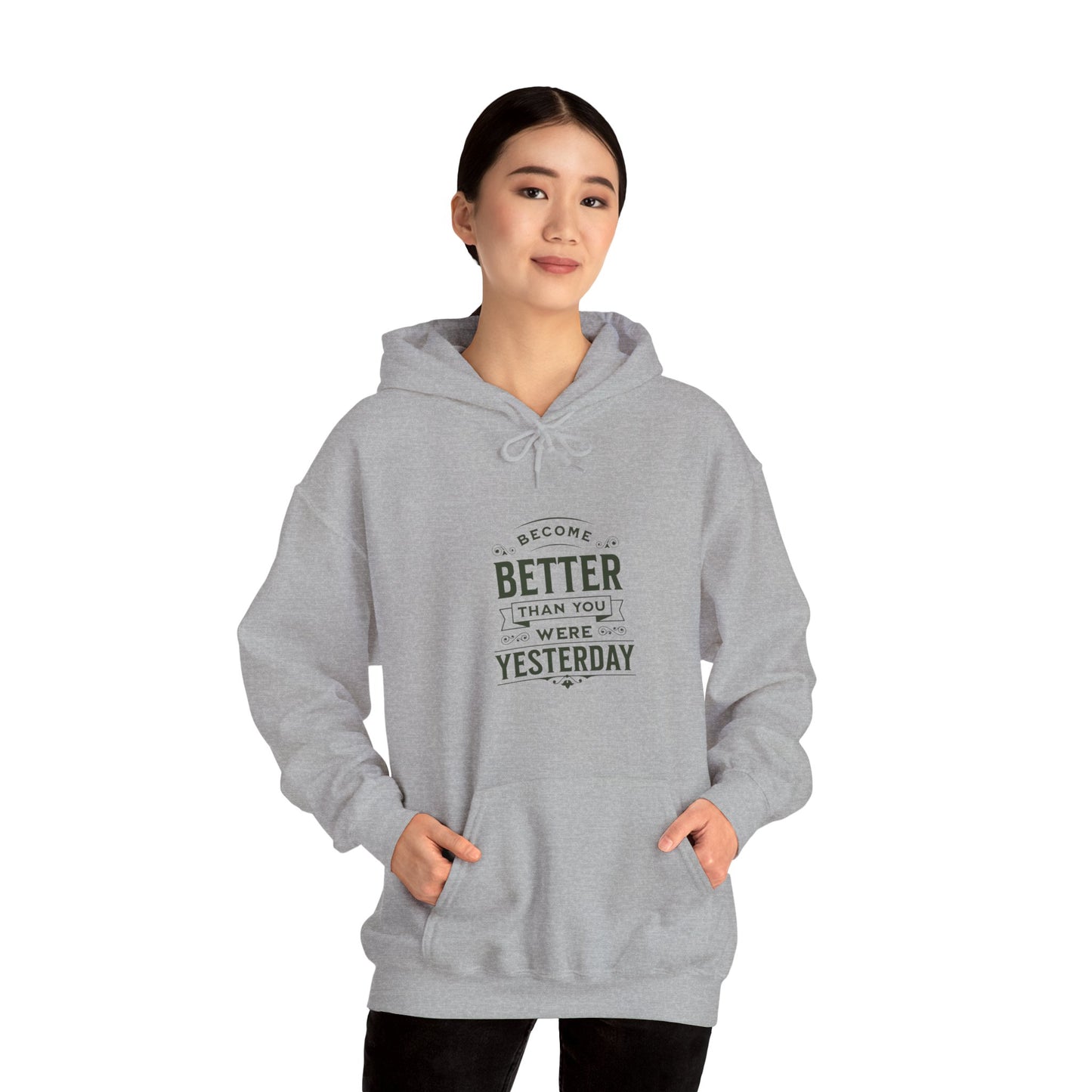 Unisex Heavy Blend™ Hooded Sweatshirt, Unisex Sweatshirt, Motivational Gift, Cozy Casual Wear, Self-Improvement Style