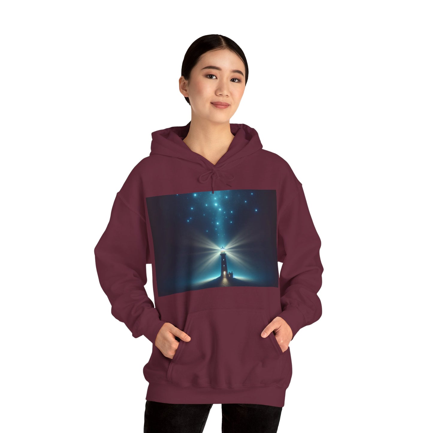Unisex Garment Sweatshirt, Galaxy Print Hoodie, Stylish Hooded Sweatshirt, Gift for Space Lovers, Perfect for Cozy Evenings