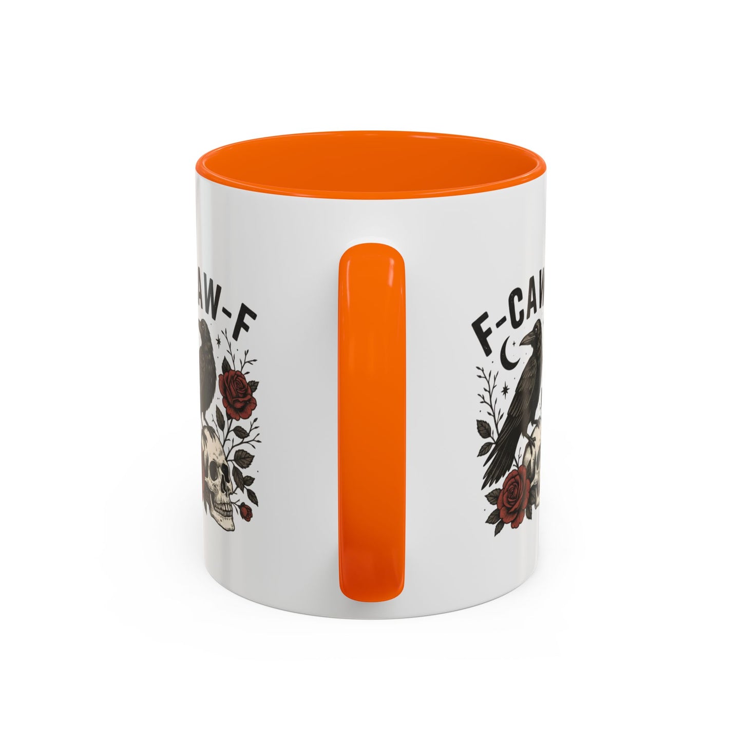 Gothic Accent Coffee Mug with Skull and Raven Design, Unique Gift for Halloween, Dark Aesthetic Mug, Perfect for Coffee Lovers, Skull Mug