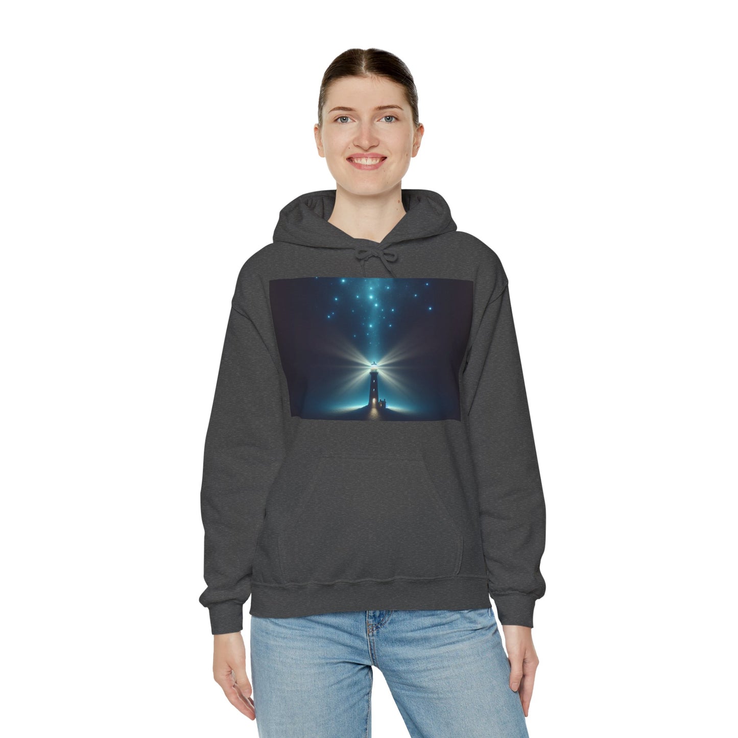Unisex Garment Sweatshirt, Galaxy Print Hoodie, Stylish Hooded Sweatshirt, Gift for Space Lovers, Perfect for Cozy Evenings