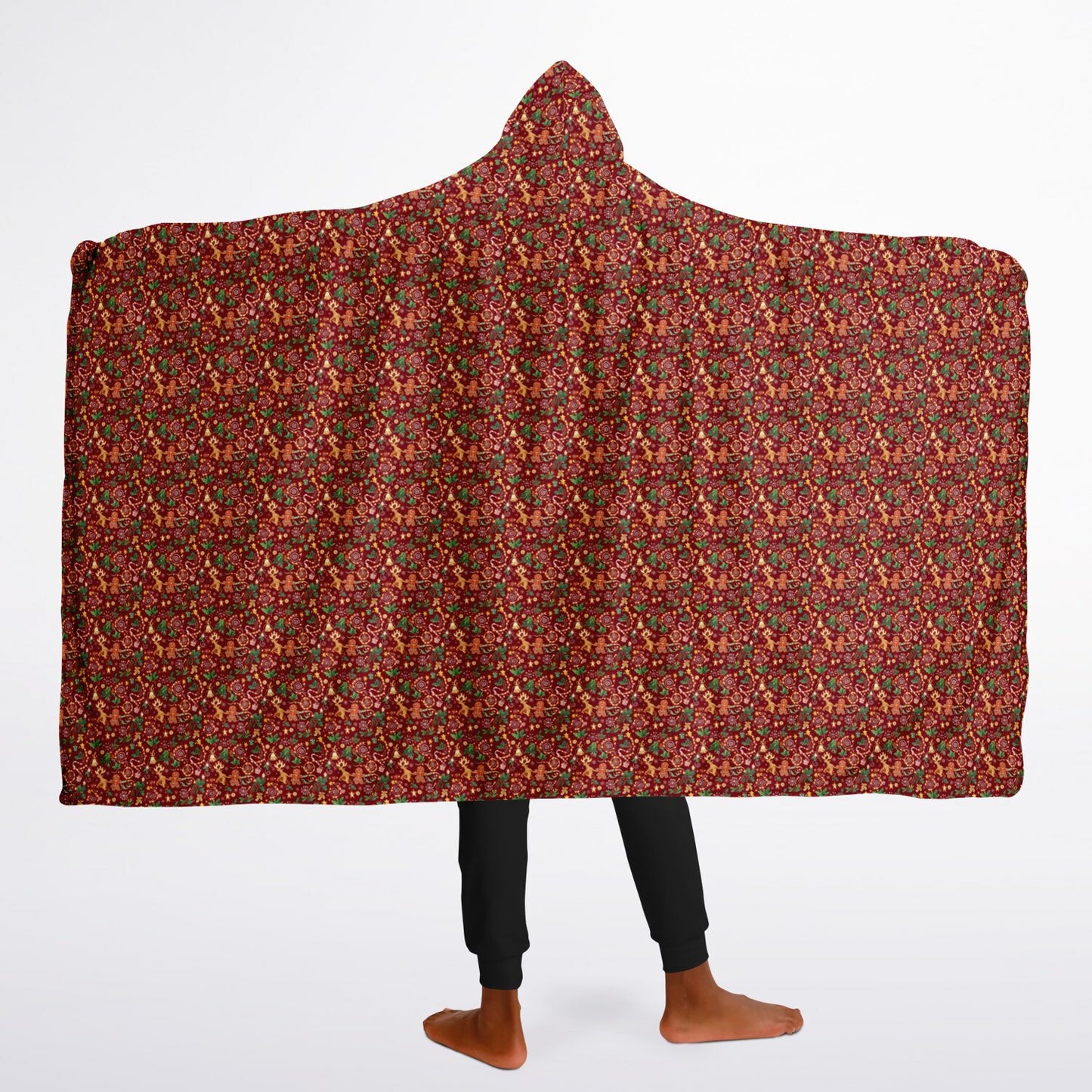 Youth Hooded Blanket Sherpa - AOP