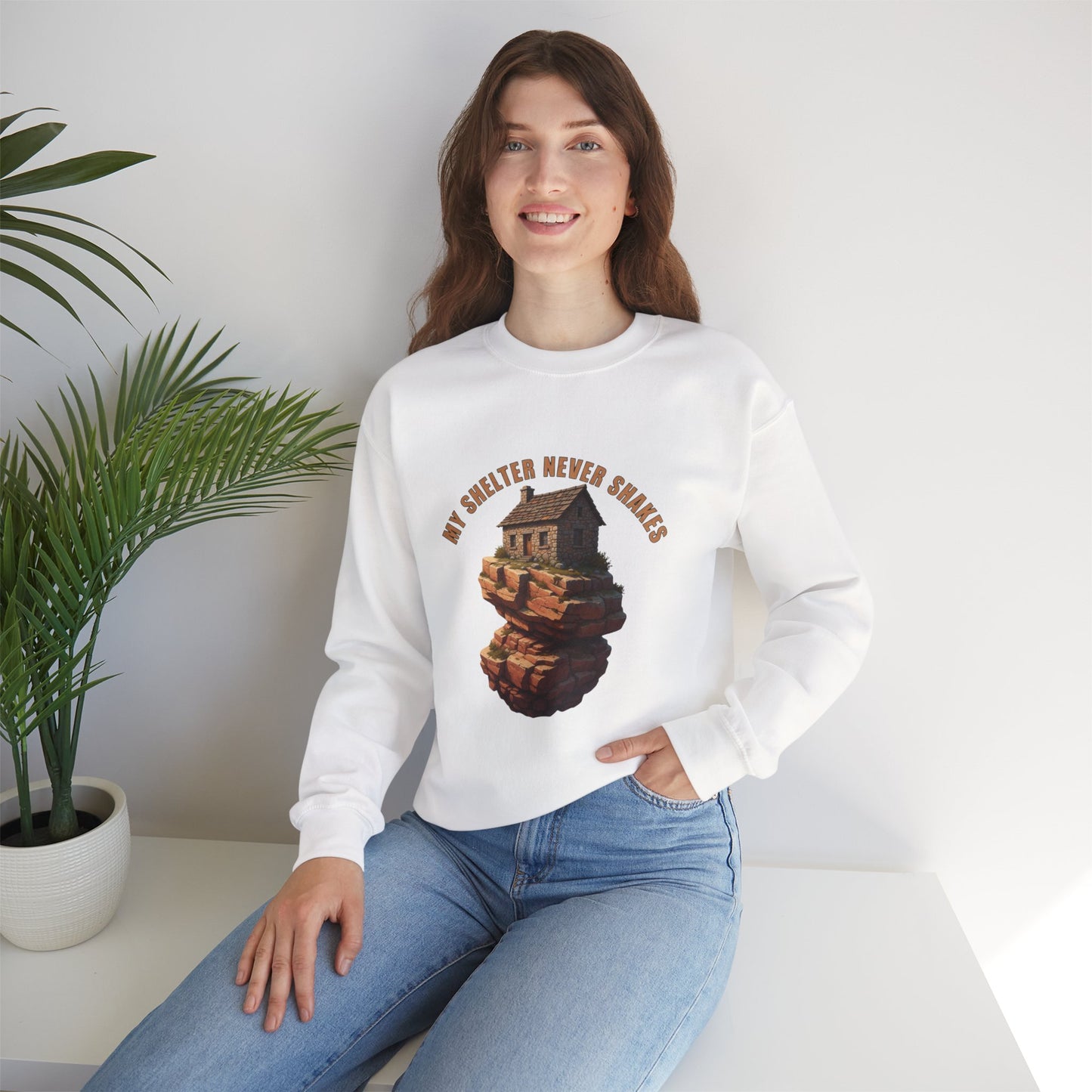 Cozy Graphic Sweatshirt - My Sweater Never Shakes, Unisex Crewneck, Casual Pullover, Unique Gift for Friends, Fall Fashion