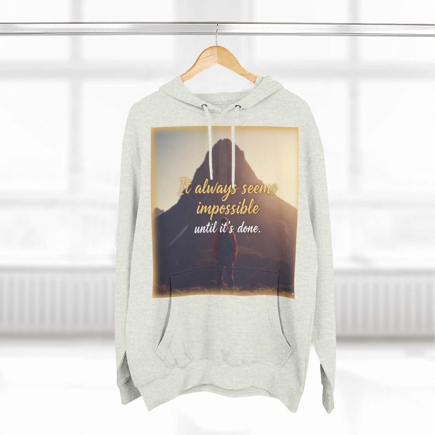 Inspirational Fleece Hoodie, Cozy Sweatshirt for Comfort, Motivational Apparel for Active Lifestyle, Gift for Her