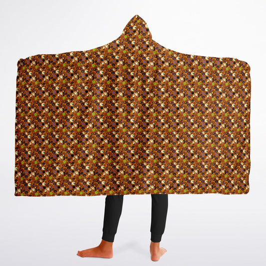 Youth Hooded Blanket Sherpa - AOP