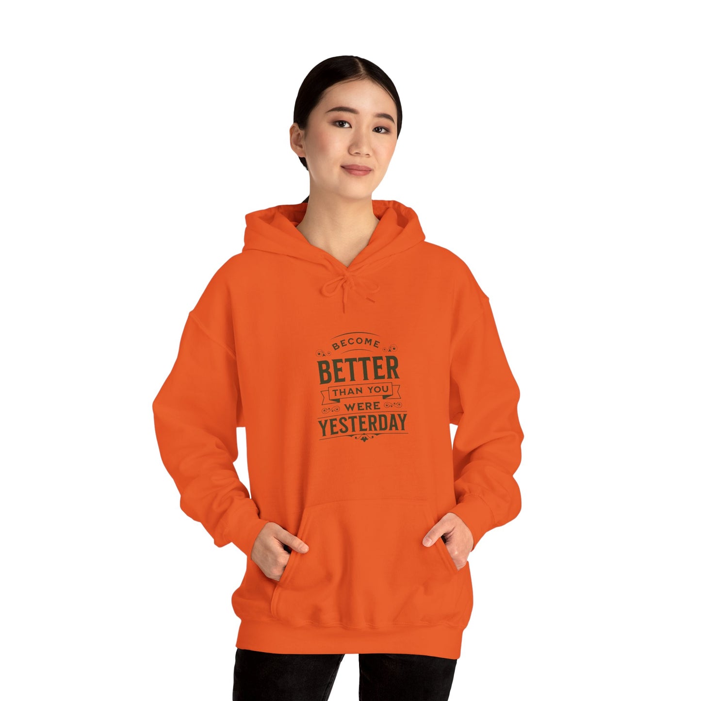 Unisex Heavy Blend™ Hooded Sweatshirt, Unisex Sweatshirt, Motivational Gift, Cozy Casual Wear, Self-Improvement Style