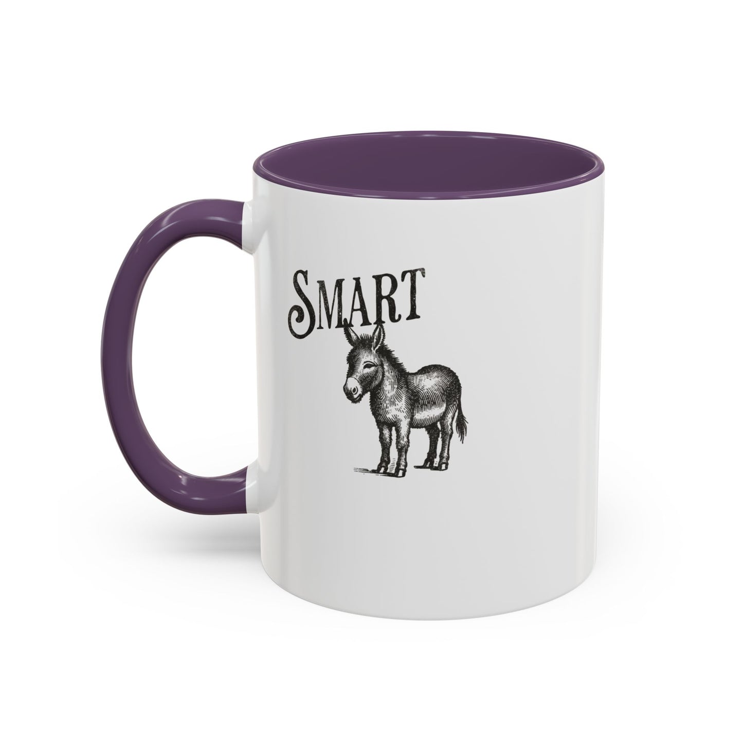 Smart Donkey Accent Coffee Mug - Perfect Gift for Animal Lovers, Funny Office Mug, Inspirational Quote, Unique Home Decor, Birthday Present
