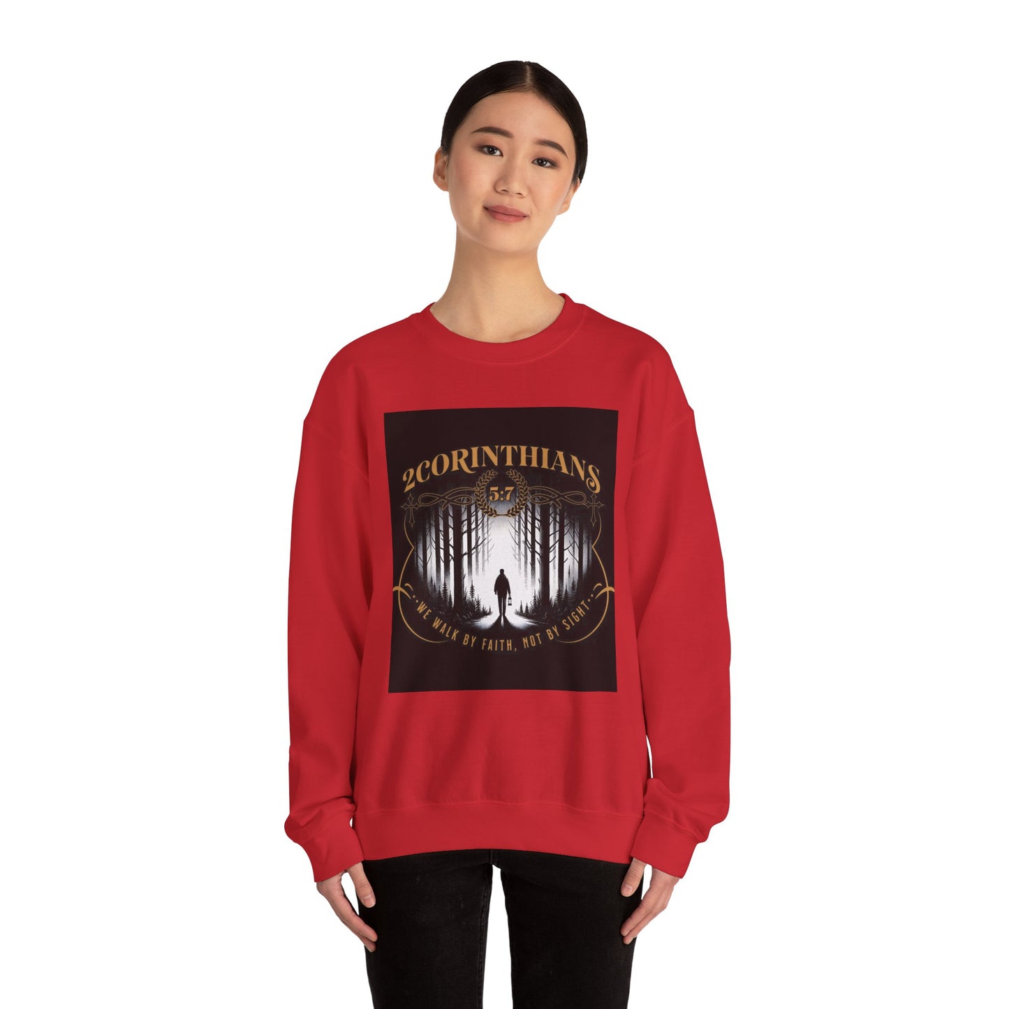 Faith-Inspired Crewneck Sweatshirt, Cozy Casual Wear,