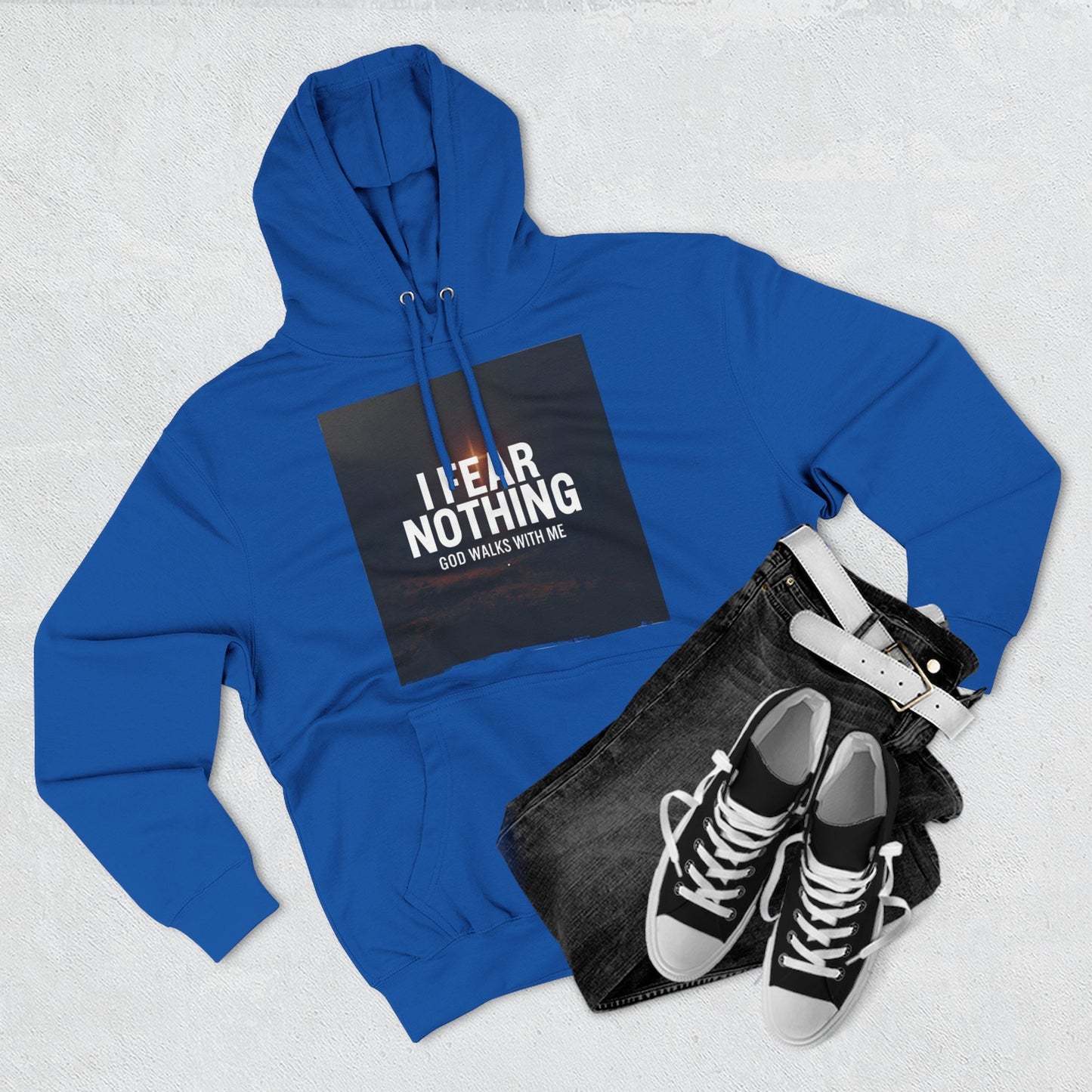 Fear Nothing Fleece Hoodie | Inspirational Apparel, Cozy Sweatshirt, Motivational Gift, Spiritual Outfit, Everyday Comfort