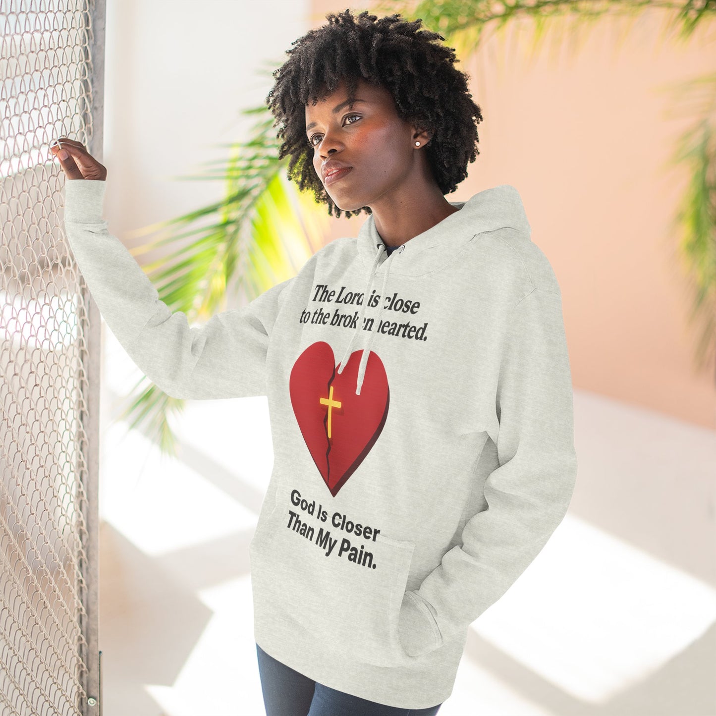 Faith-Inspired Three-Panel Fleece Hoodie, Inspirational Clothing, Religious Gift, Cozy Sweatshirt, Spiritual Apparel, Thoughtful Gift [...]