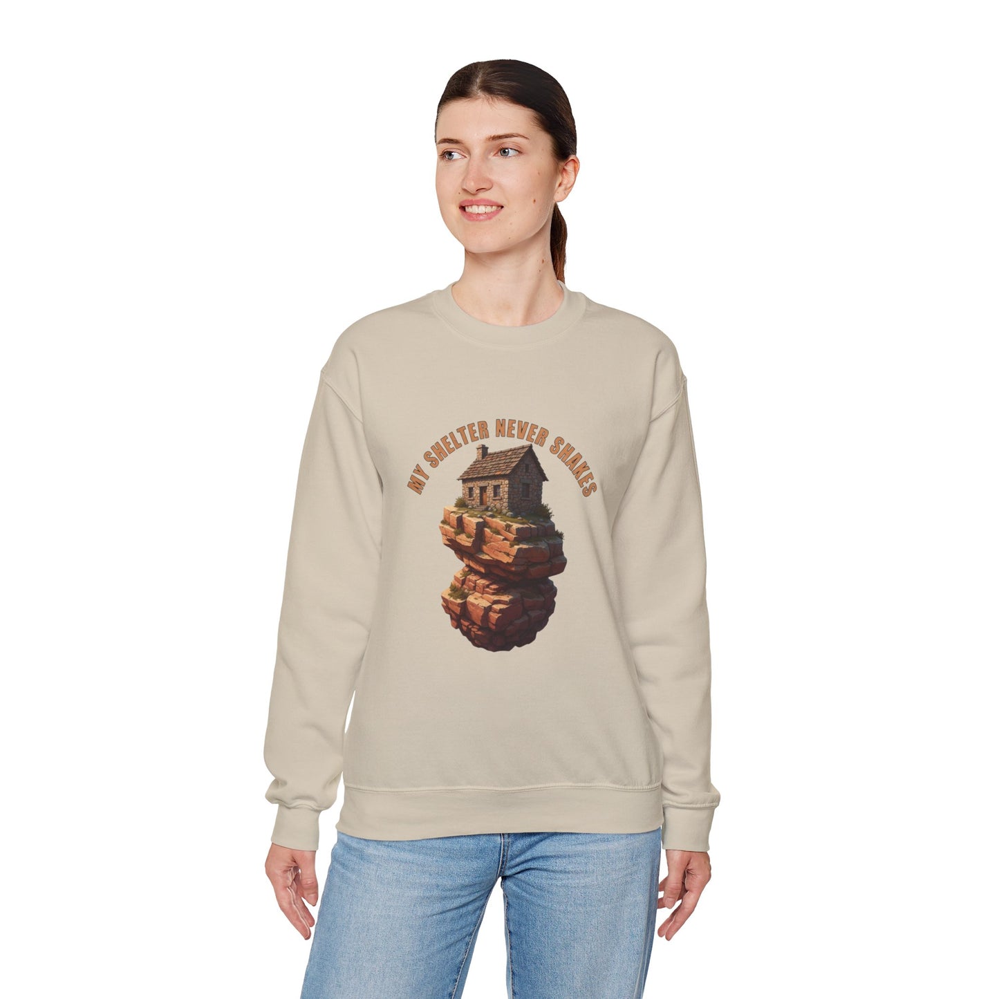 Cozy Graphic Sweatshirt - My Sweater Never Shakes, Unisex Crewneck, Casual Pullover, Unique Gift for Friends, Fall Fashion