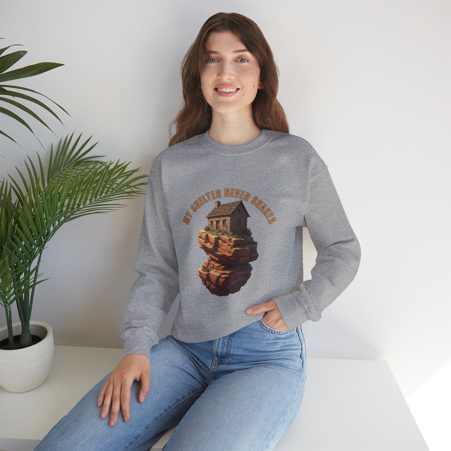 Cozy Graphic Sweatshirt - My Sweater Never Shakes, Unisex Crewneck, Casual Pullover, Unique Gift for Friends, Fall Fashion