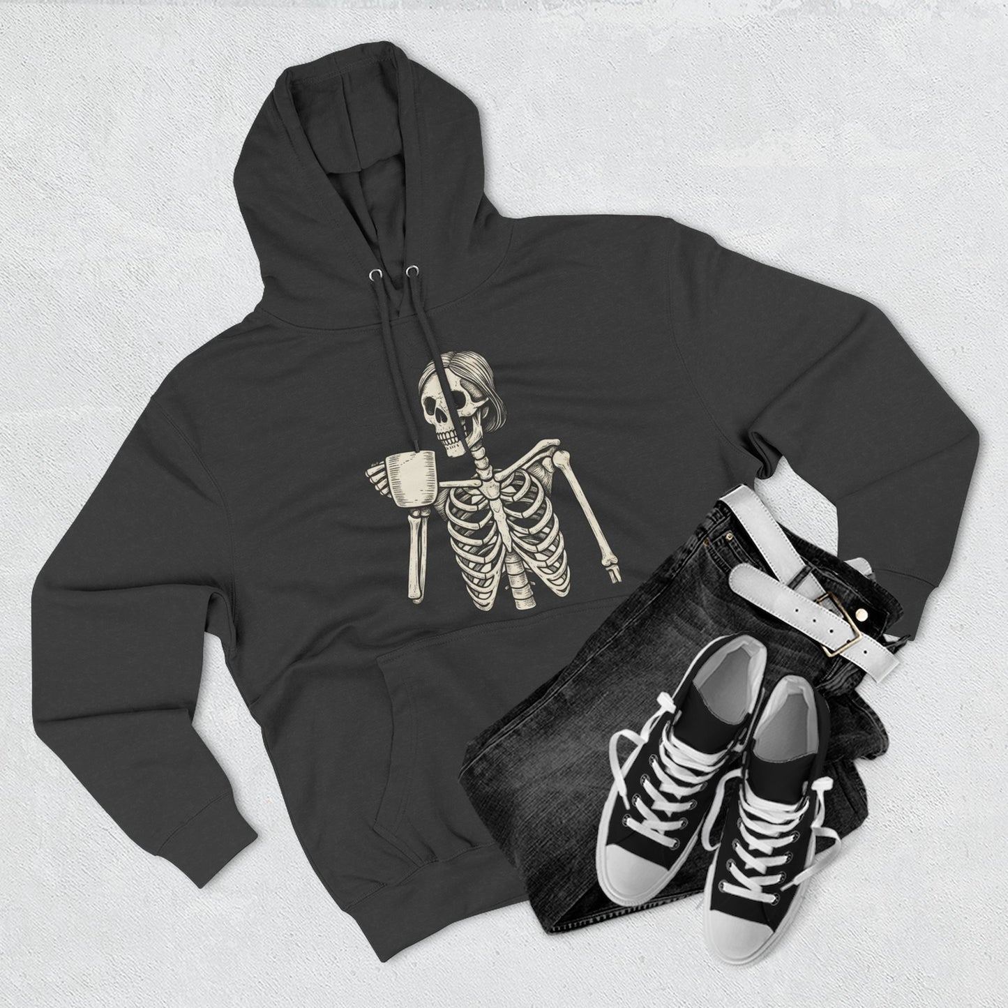 Spooky Skeleton Fleece Hoodie