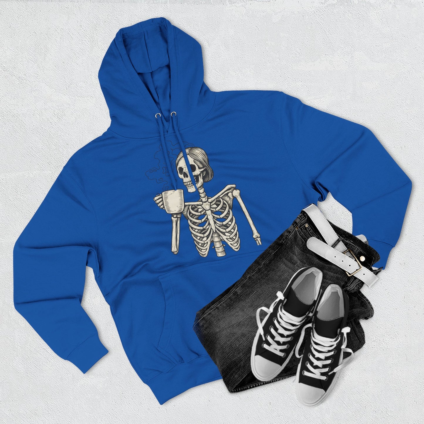 Spooky Skeleton Fleece Hoodie