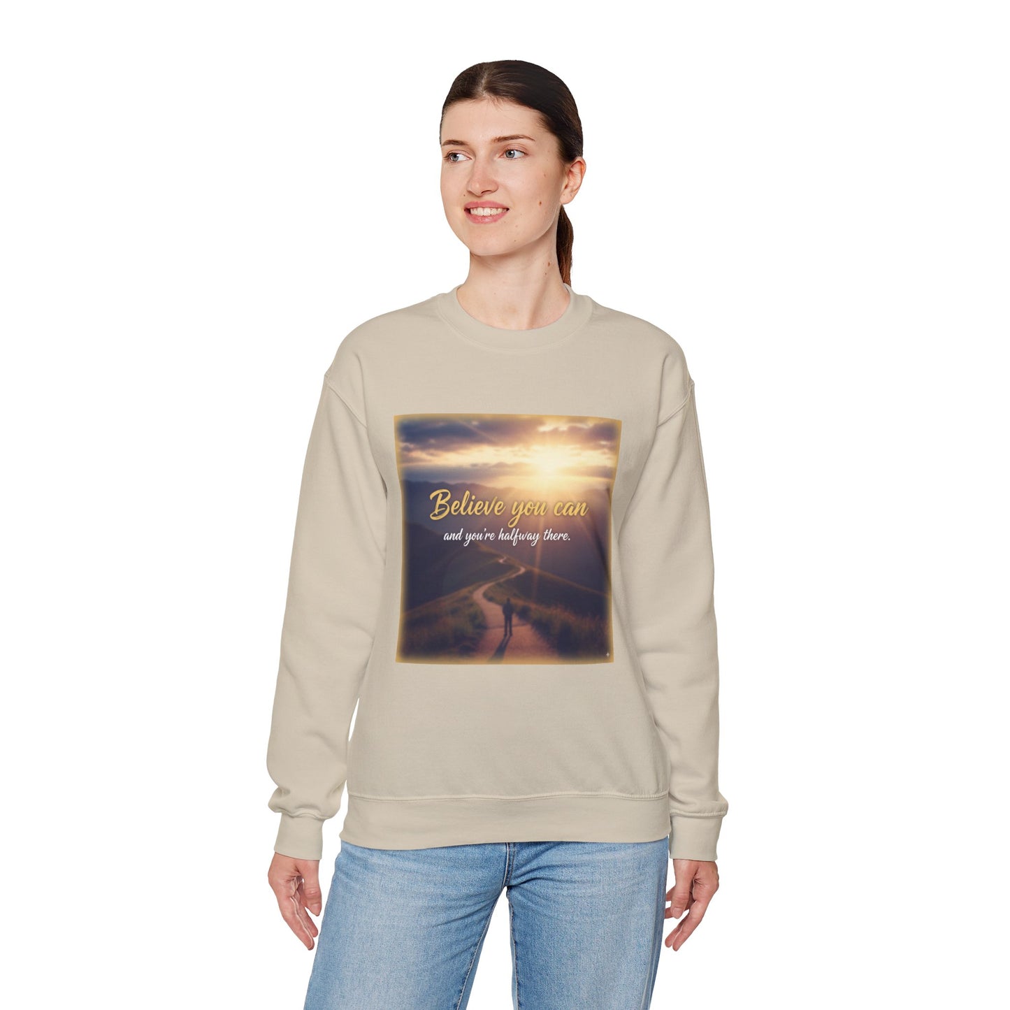 Inspiring Quote Crewneck Sweatshirt