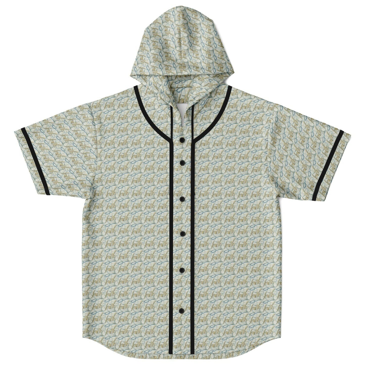 Hooded Baseball Jersey - AOP