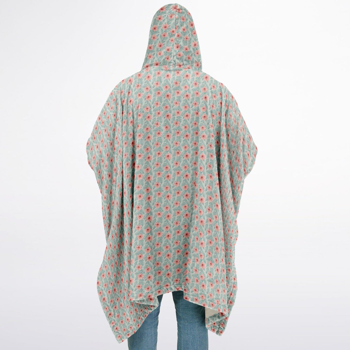 Flannel Blanket Poncho - AOP