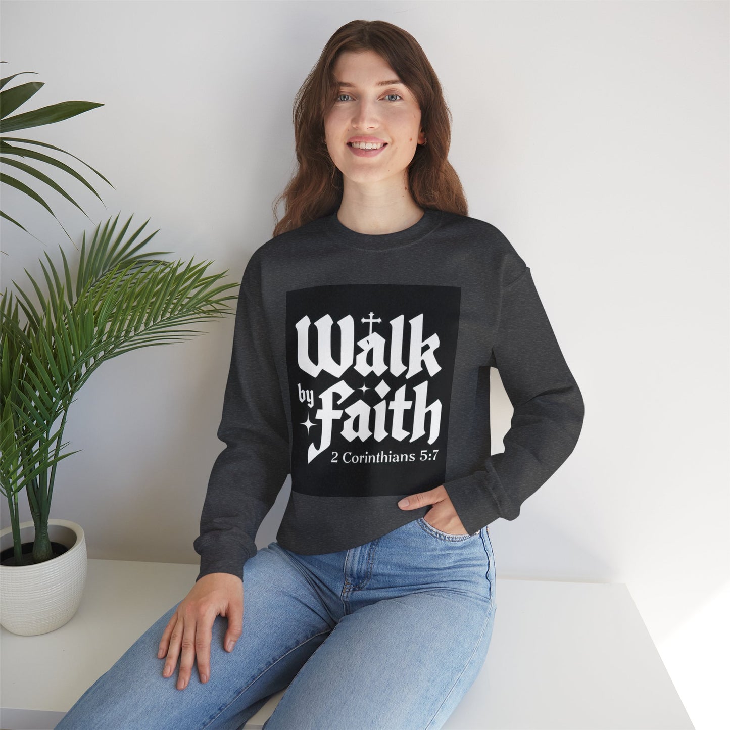 Unisex Heavy Blend Crewneck Sweatshirt - Cozy & Stylish, Perfect Gift for Christians, Bible Verse Apparel, Everyday Wear, Inspirational Fashion