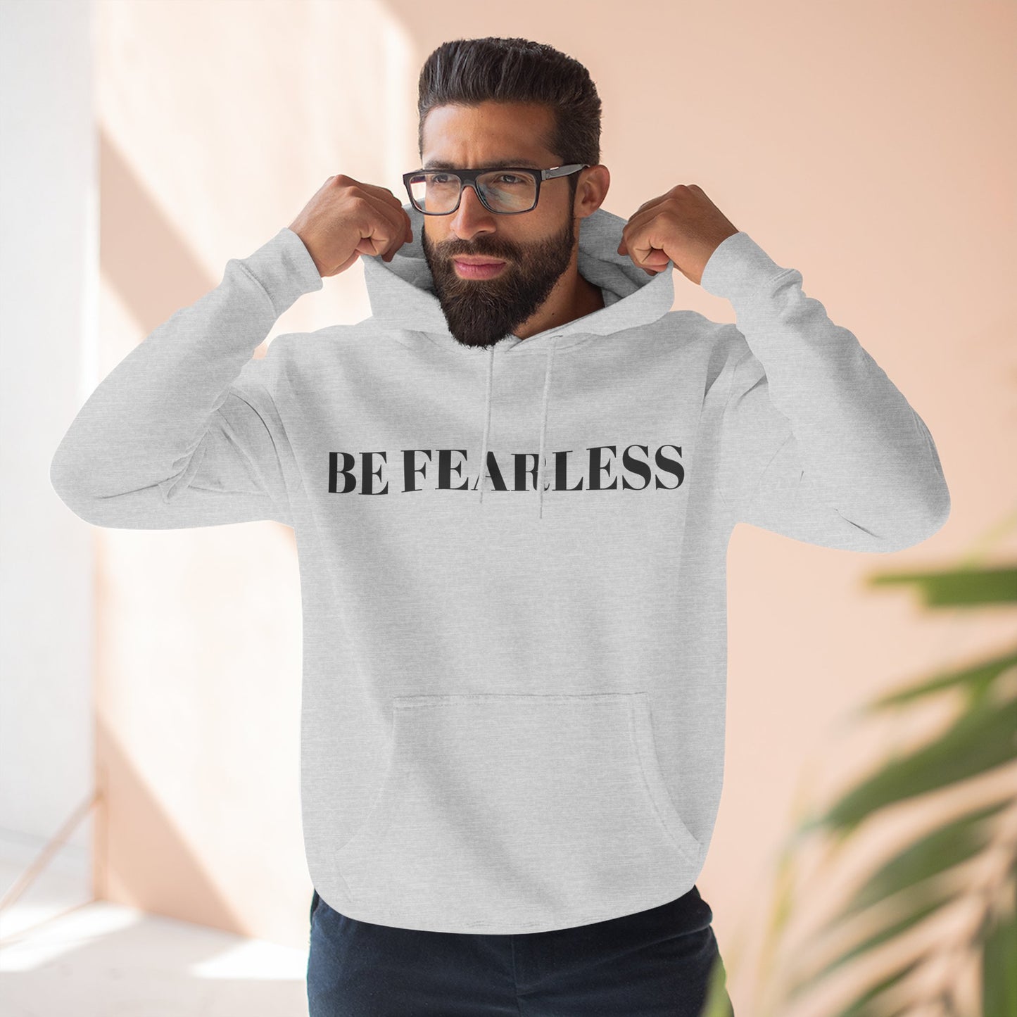 Fearless Fleece Hoodie | Cozy Motivational Sweatshirt, Gift for Him/Her, Inspirational Wear, Casual Outfit, Everyday Comfort