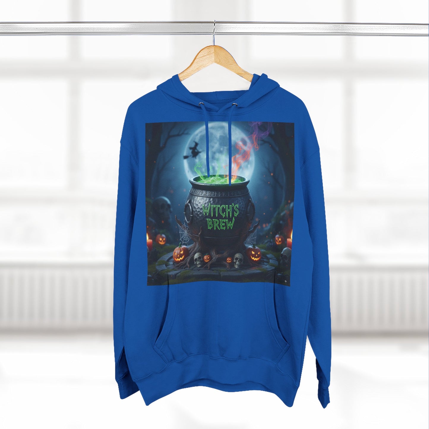 Halloween Witch Brew Fleece Hoodie, Cozy Fall Apparel, Spooky Gift, Autumn Fashion, Halloween Celebration Wear, Witchy Vibes