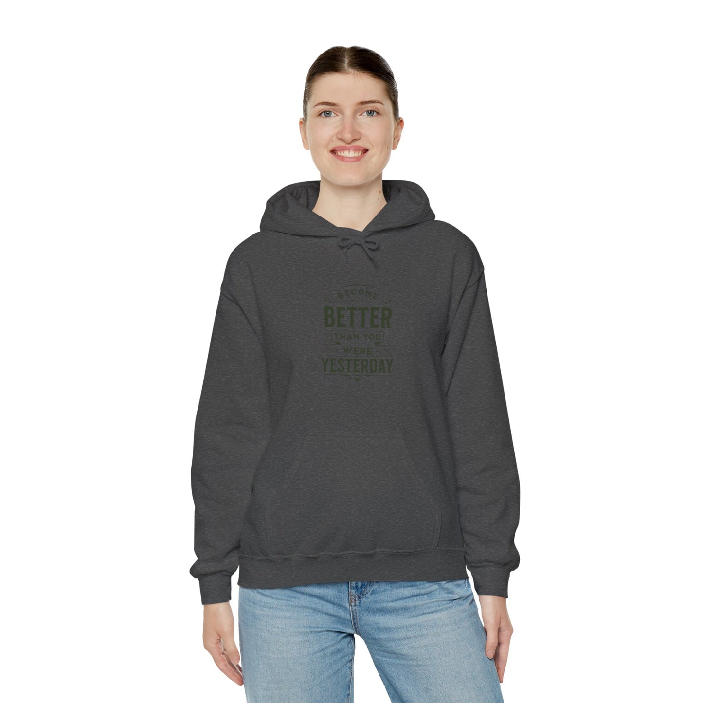 Unisex Heavy Blend™ Hooded Sweatshirt, Unisex Sweatshirt, Motivational Gift, Cozy Casual Wear, Self-Improvement Style