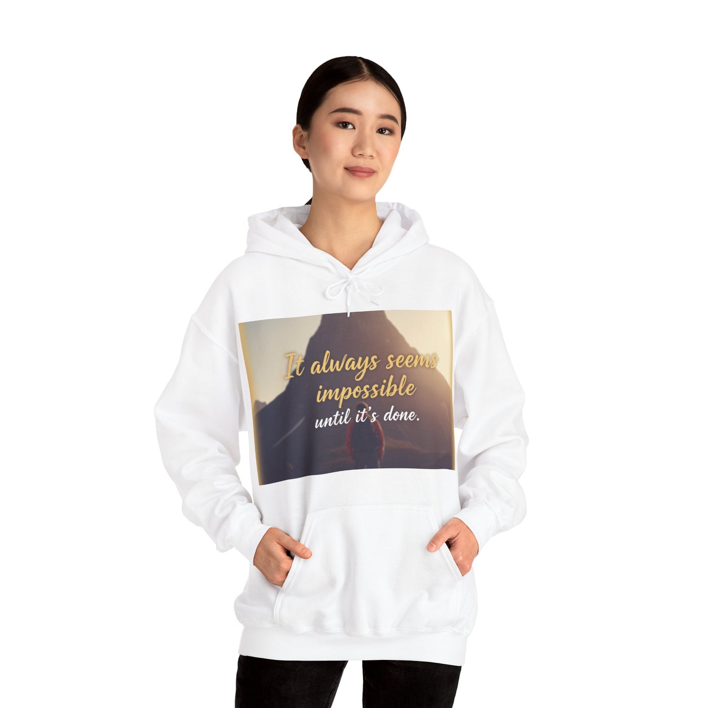 Inspirational Quote Hoodie - Motivational Unisex Sweatshirt for Cozy Inspiration, Gift for Friends, Casual Wear, Affirmations Sweatshirt