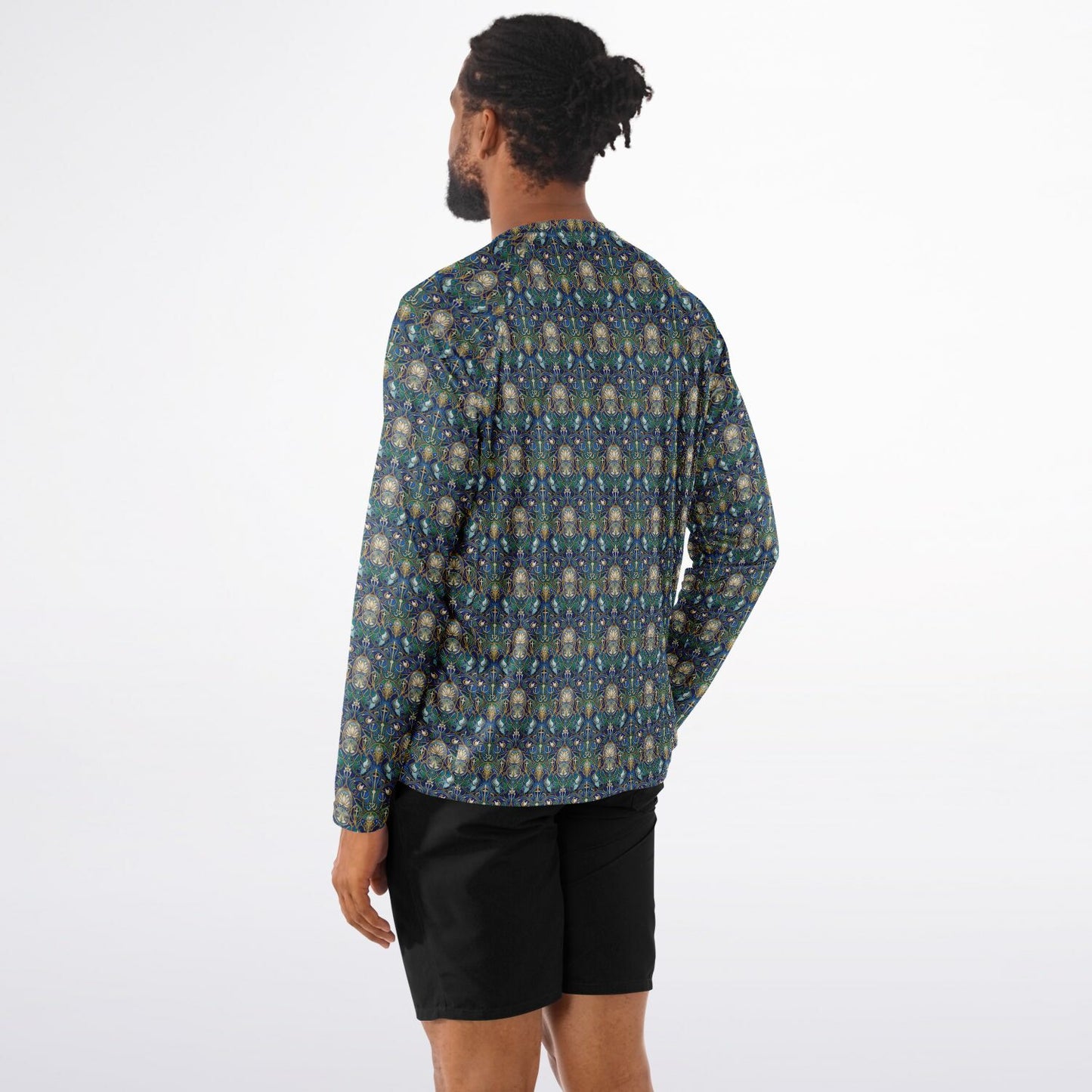 Men's Long Sleeve Performance Shirt - AOP