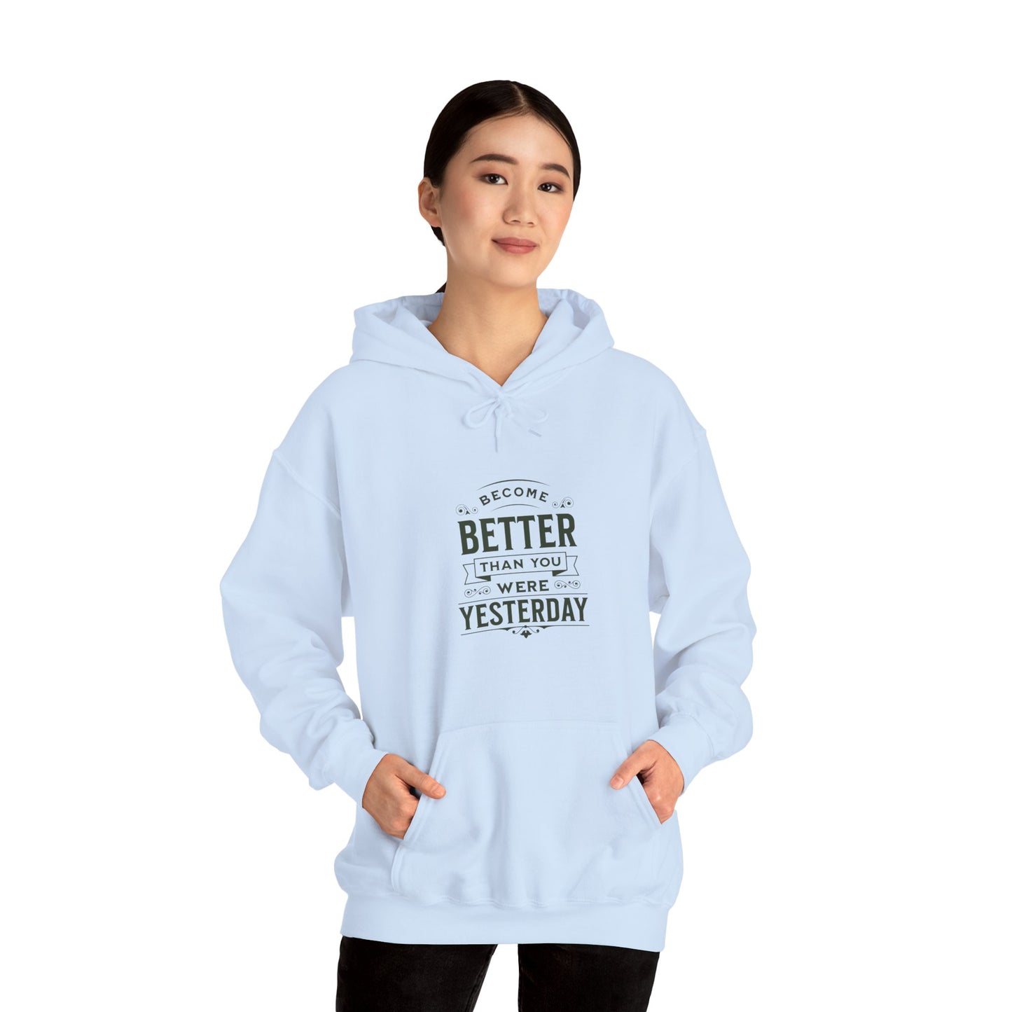 Unisex Heavy Blend™ Hooded Sweatshirt, Unisex Sweatshirt, Motivational Gift, Cozy Casual Wear, Self-Improvement Style