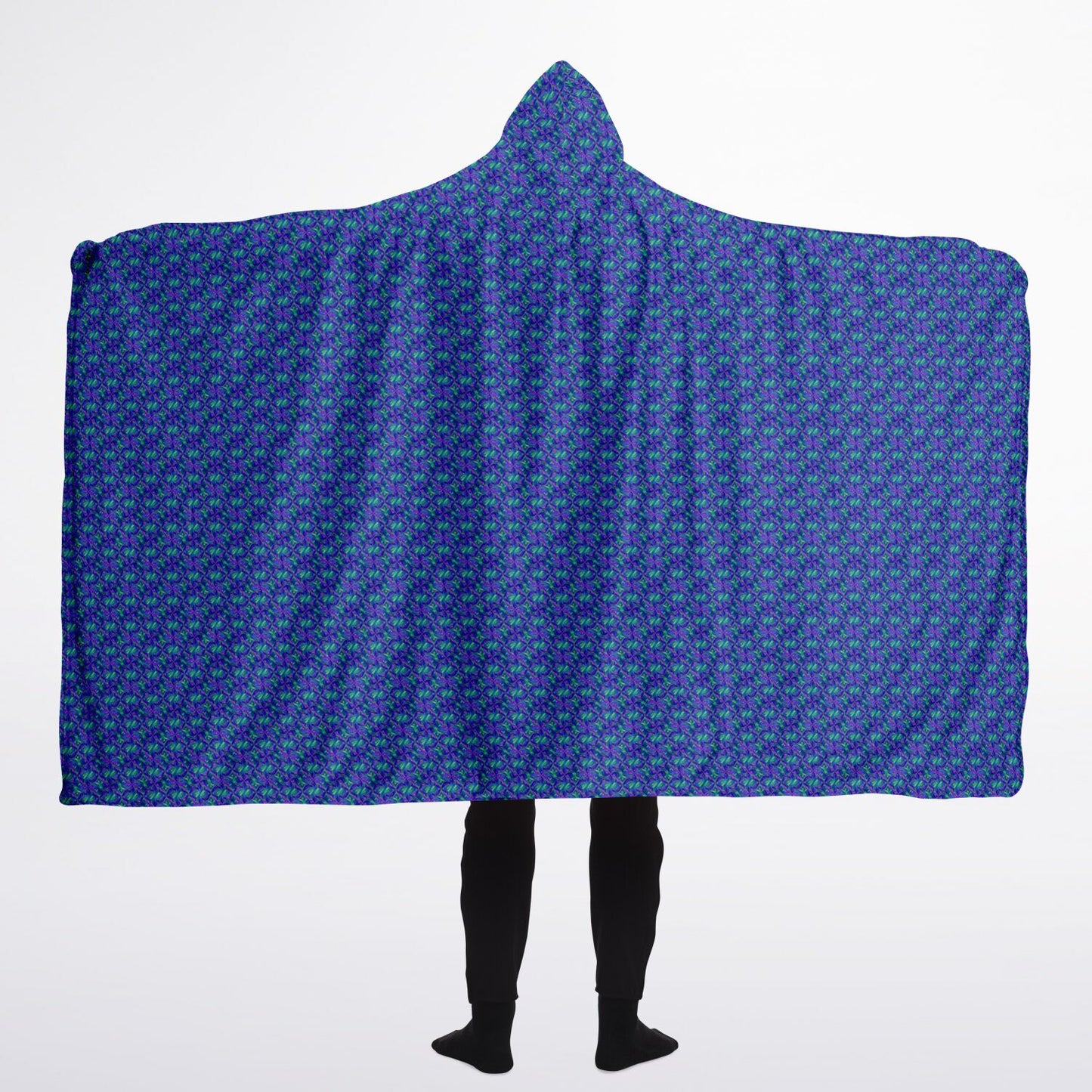 Hooded Blanket Sherpa - AOP